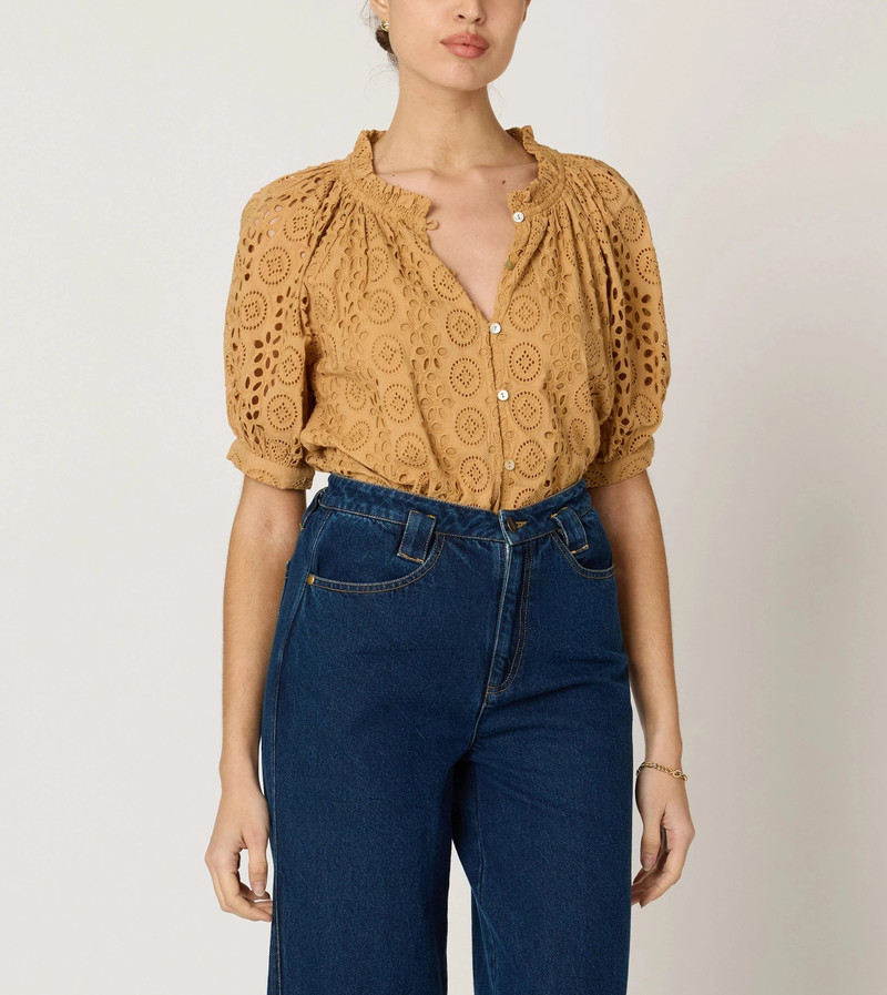 Cleobella KATE BLOUSE | WHEAT outlook