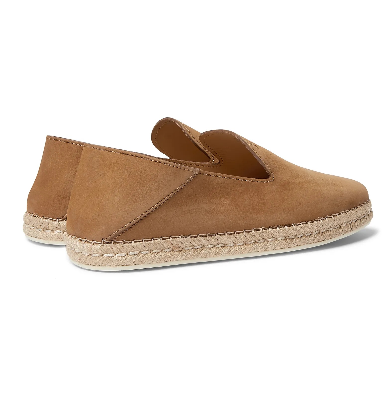 Collapsible-Heel Nubuck Espadrilles - 16