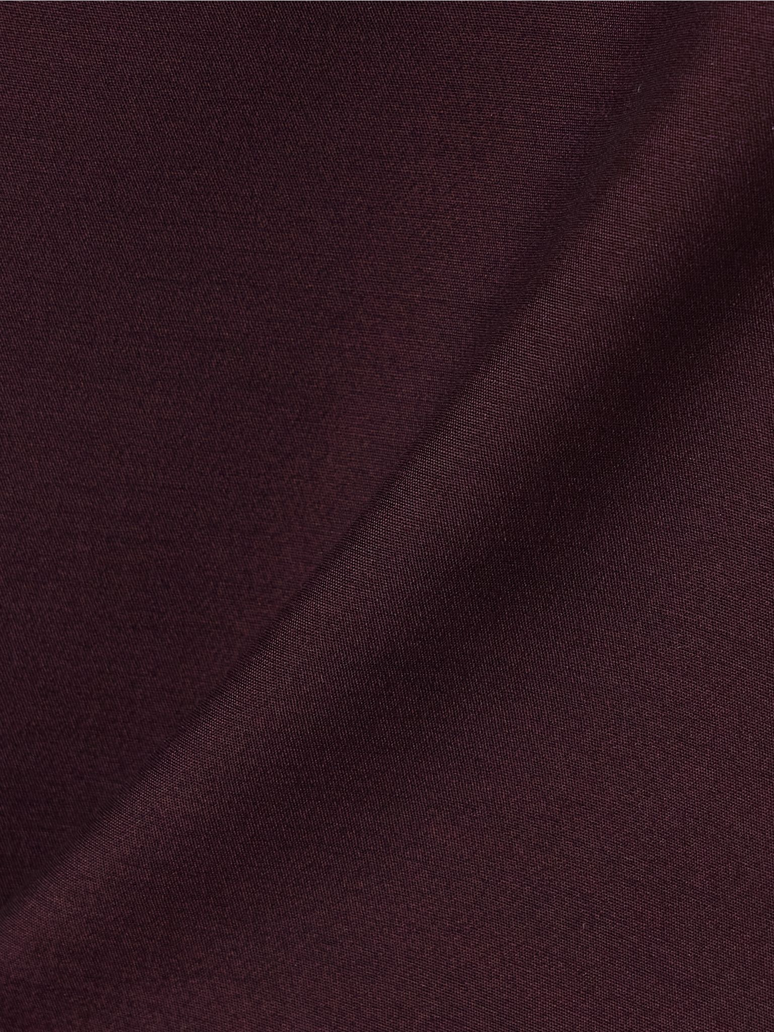 Jett wool and silk-blend crepe mini skirt Burgundy - 4