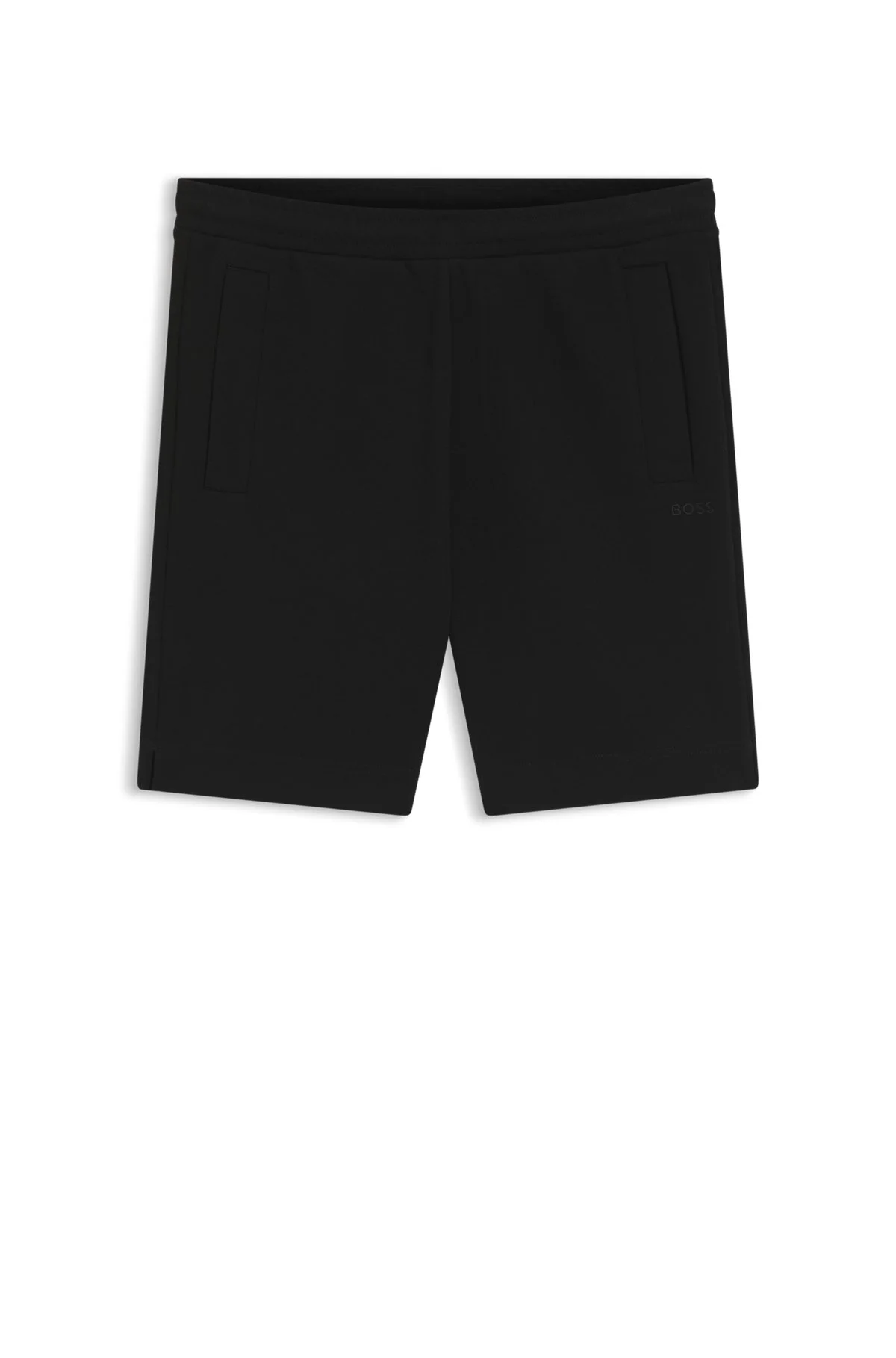 LOGO-EMBROIDERED SHORTS IN COTTON-BLEND PIQUE JERSEY - 1