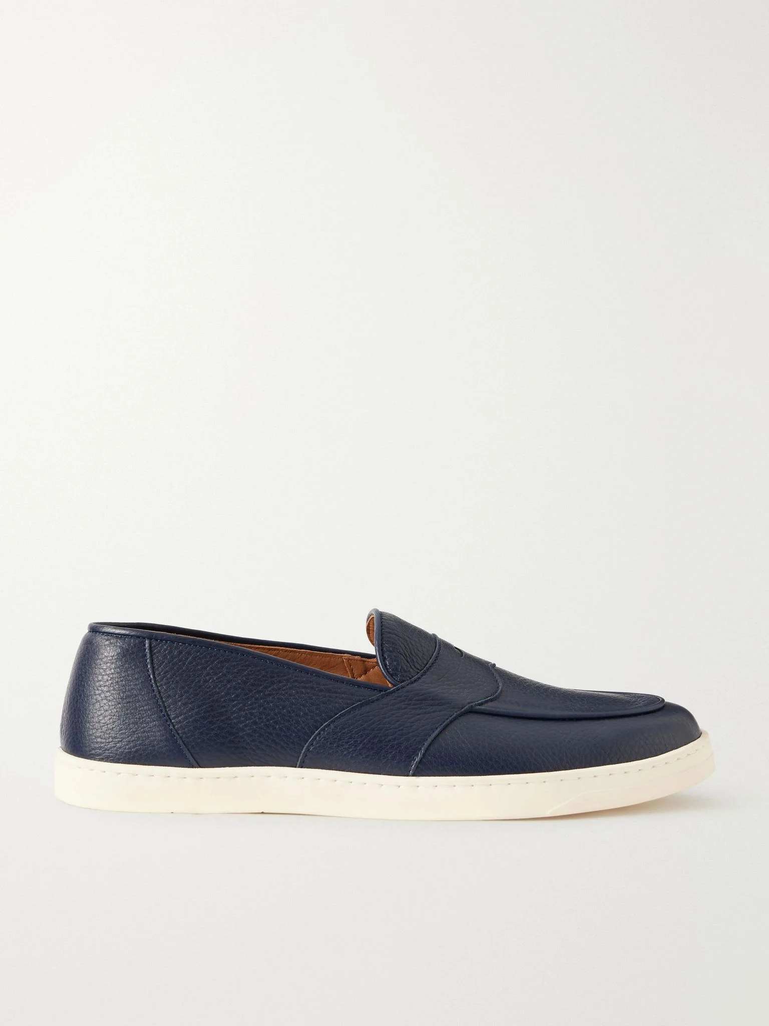 Joey Deerskin Penny Loafers Navy - 1