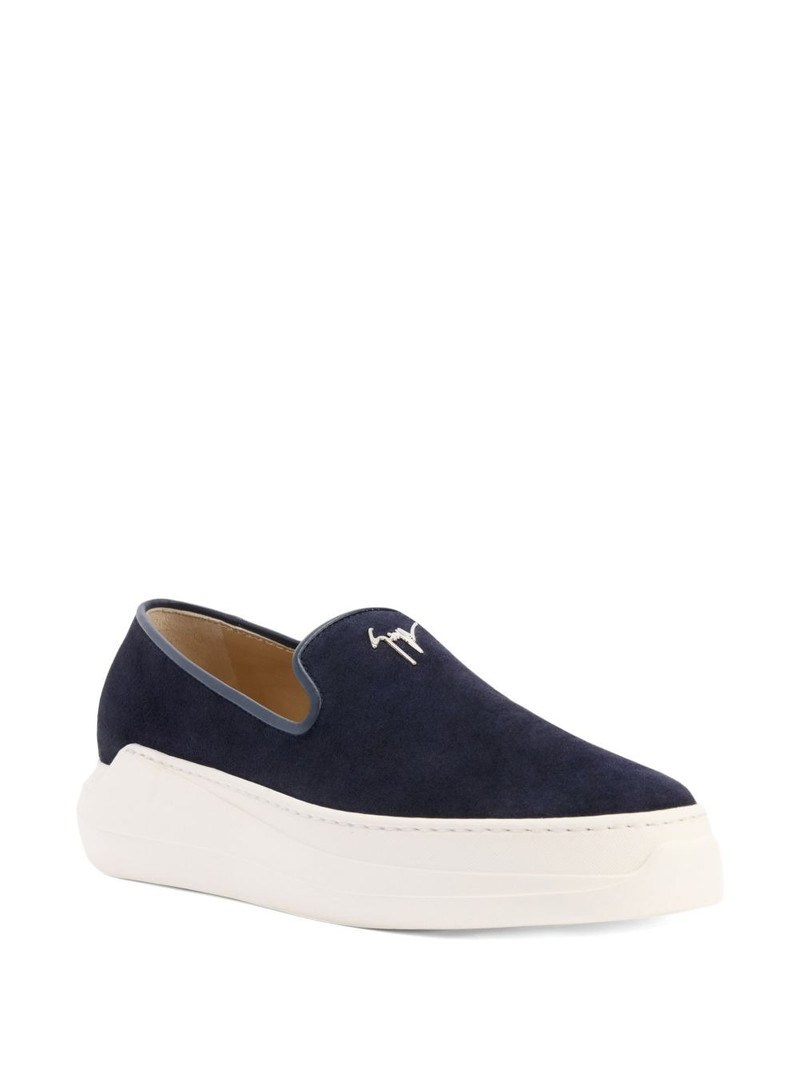 Giuseppe Zanotti Conley signature velour loafers outlook