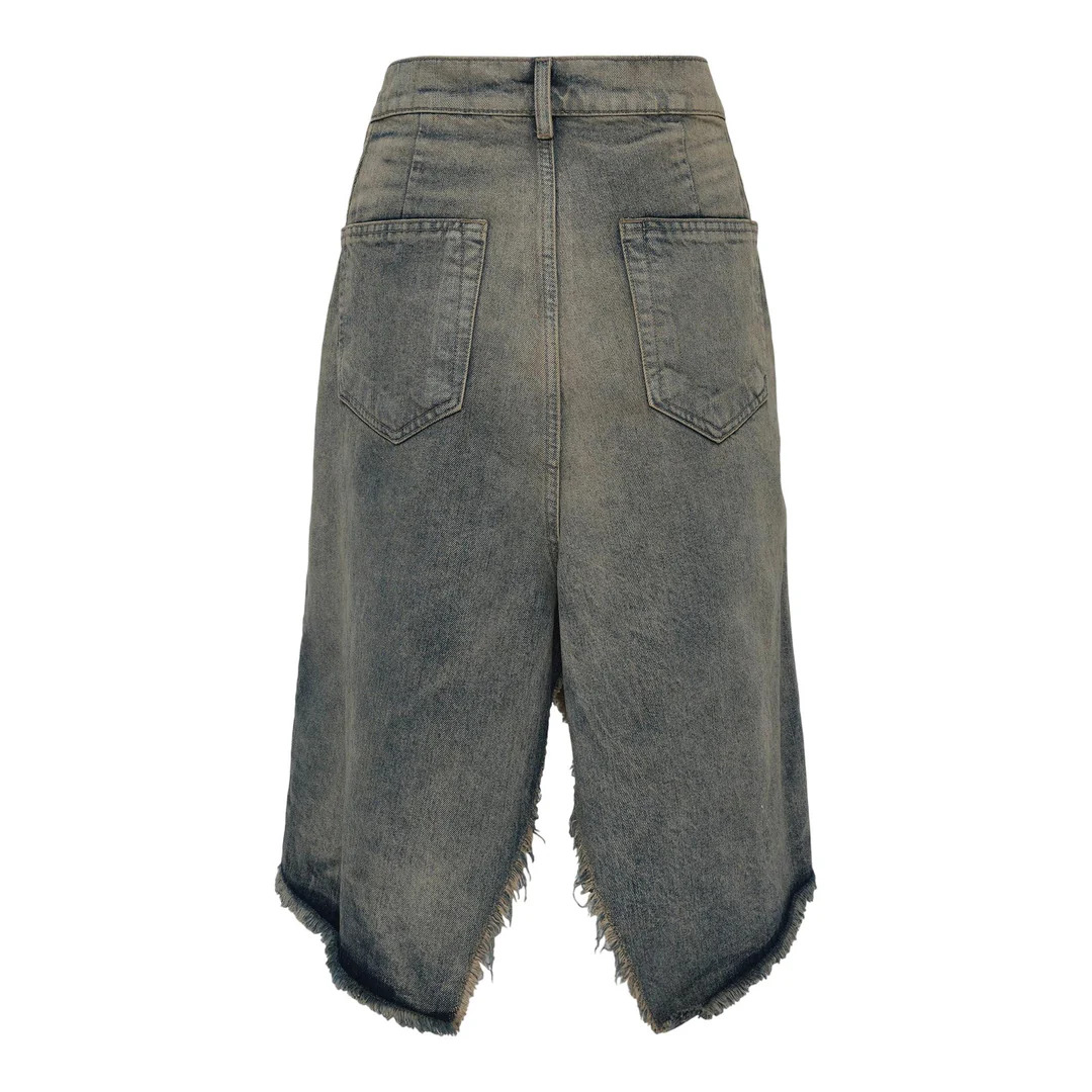 Slivered Skirt 14oz Hustler Slub Denim - 2