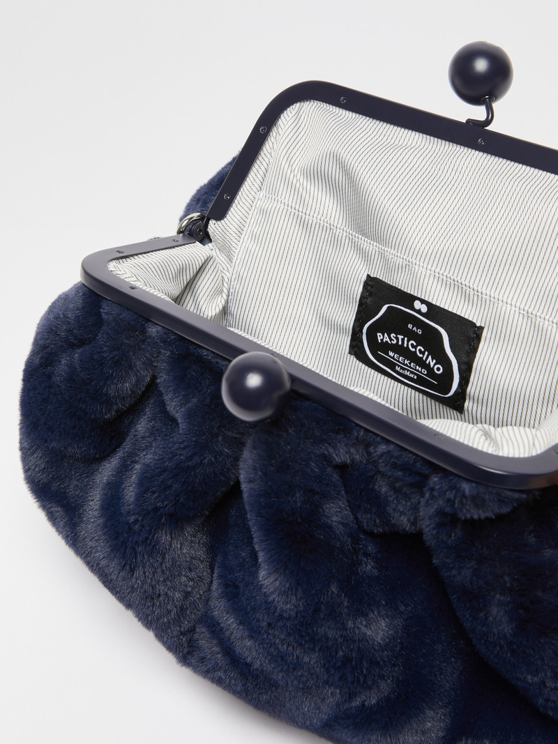 GIANNA Medium furry fabric Pasticcino Bag 6