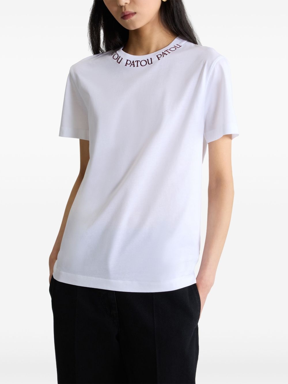 logo-embroidered T-shirt - 4