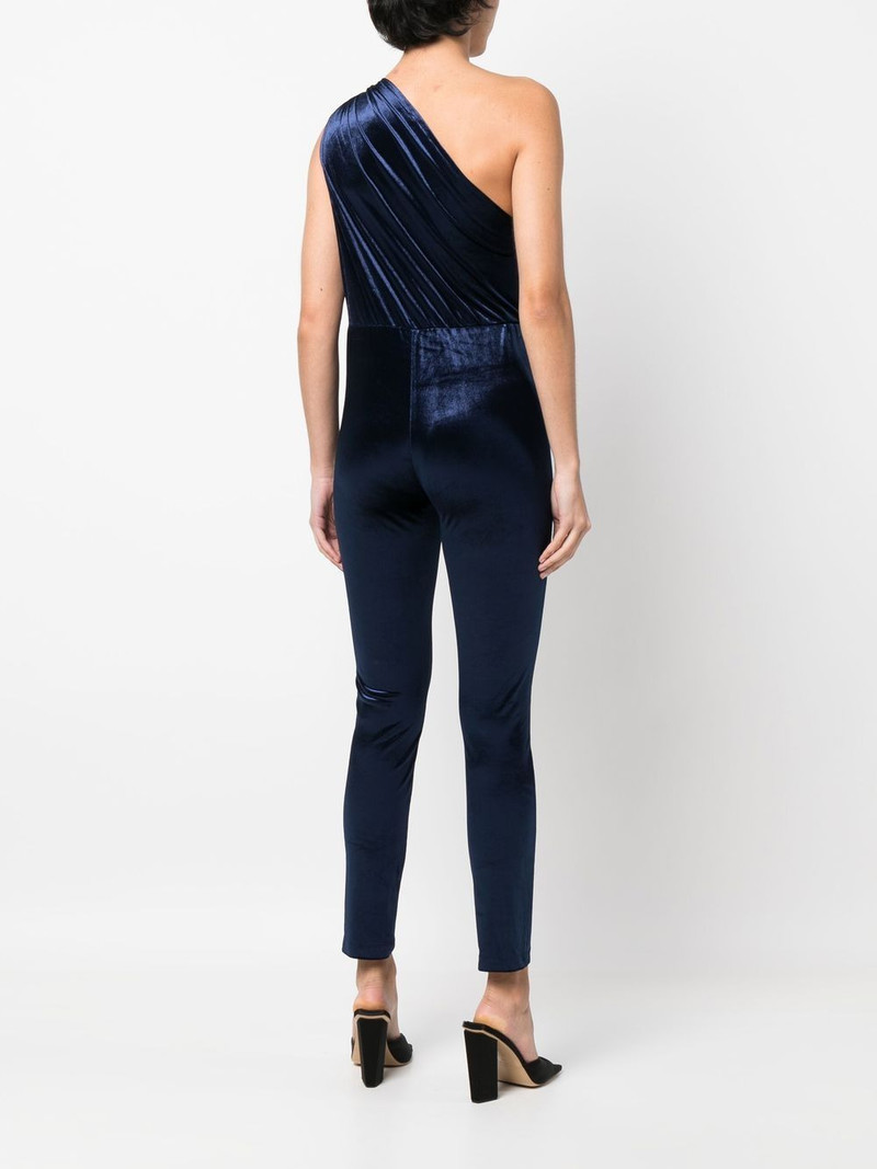 velvet one-shoulder jumpsuit 4