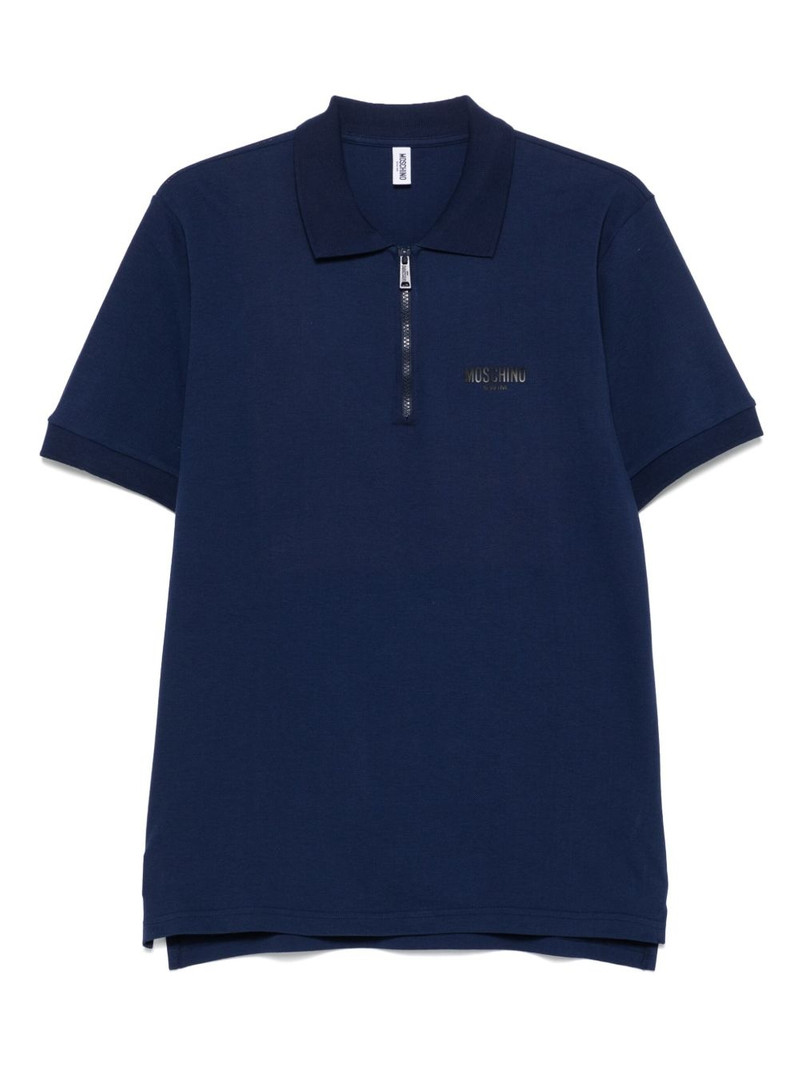 logo-print polo shirt 1
