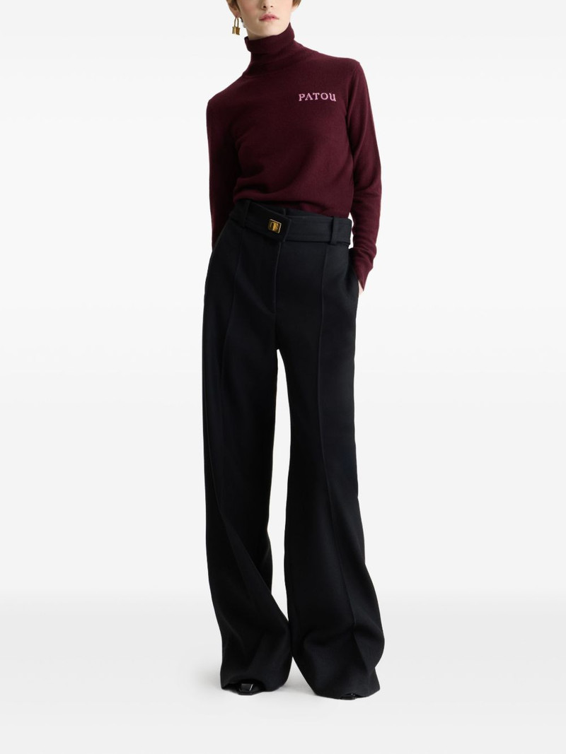 PATOU intarsia turtleneck jumper outlook