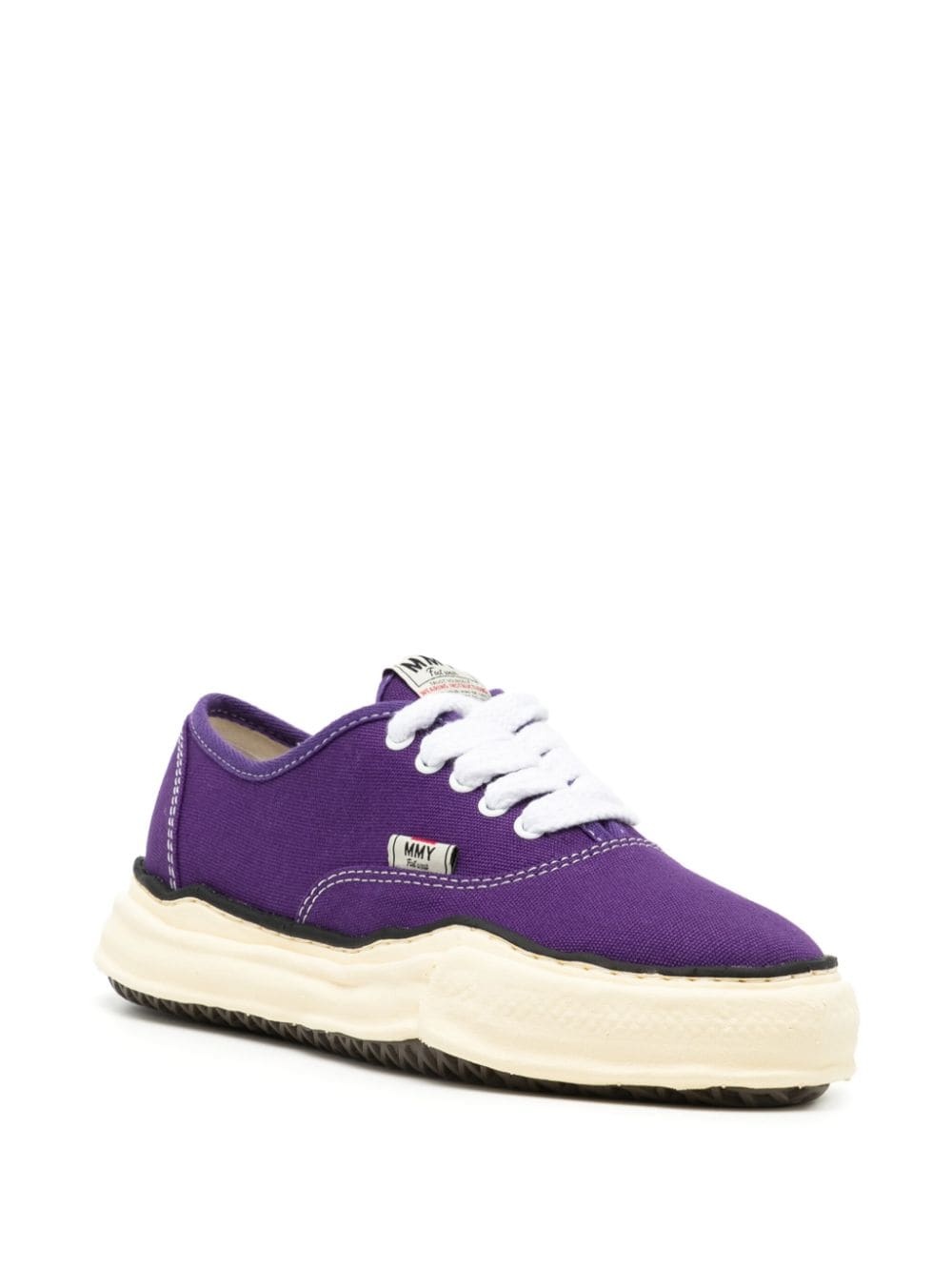 Baker cotton-canvas sneakers - 2