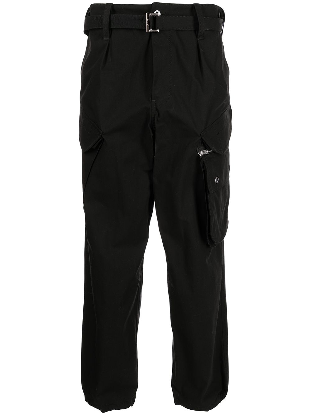 belted-waist cargo pants - 1