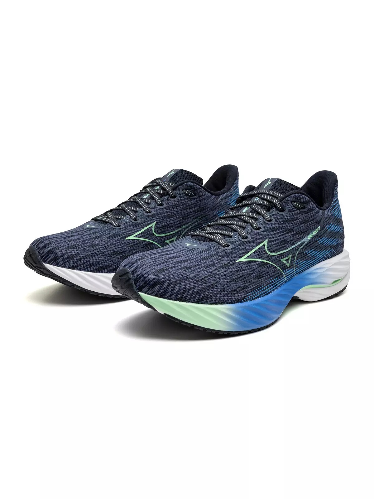 Wave Rider 28 "Vintage Indigo/Neo Mint" Men's Running Shoe - 5