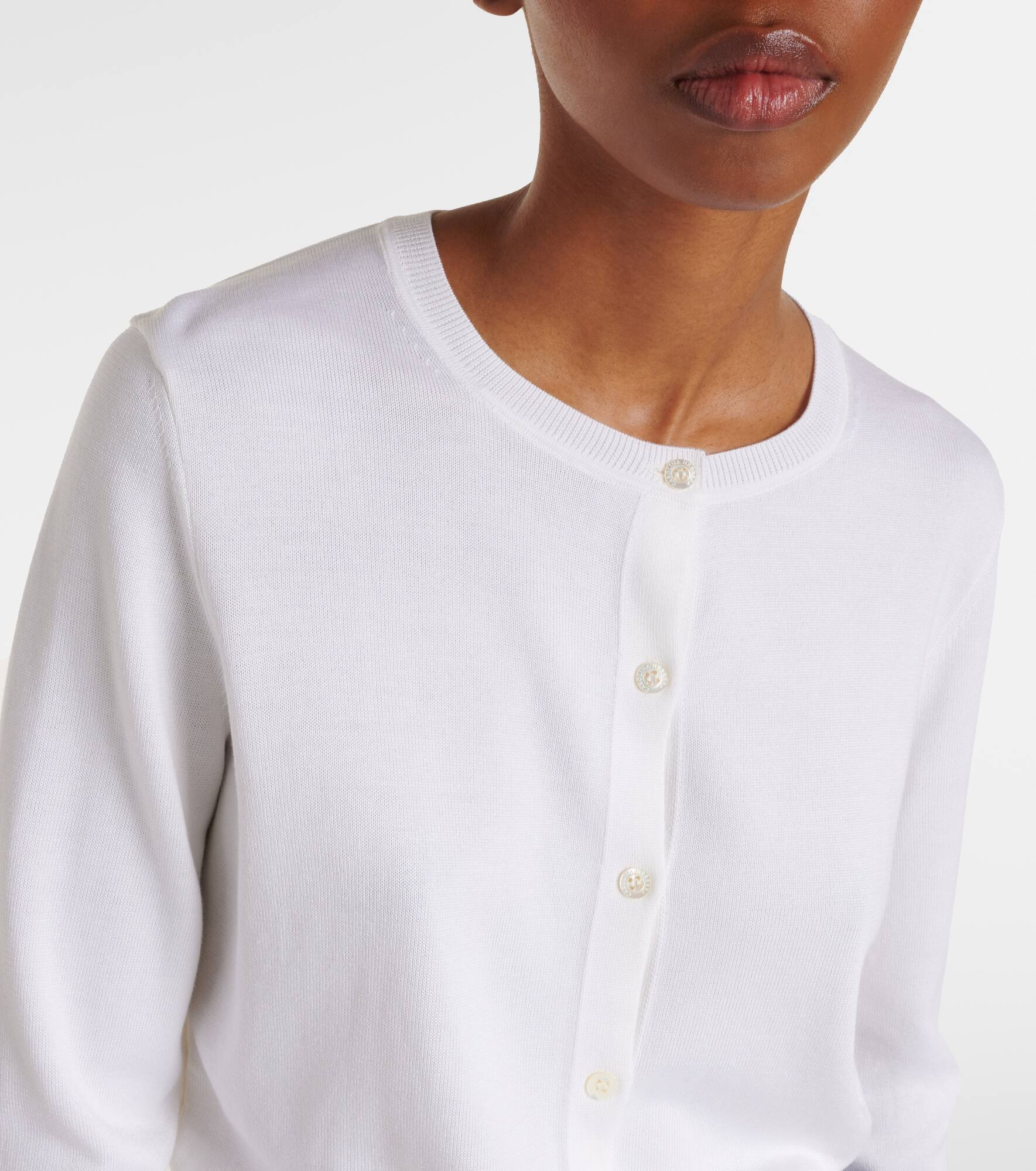 Silk and cotton cardigan - 4
