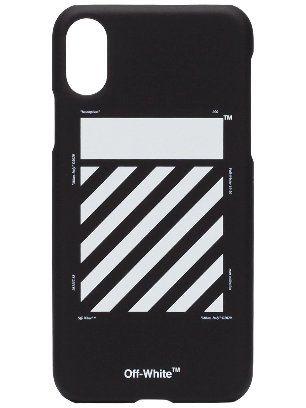 iPhone X striped logo case - 1