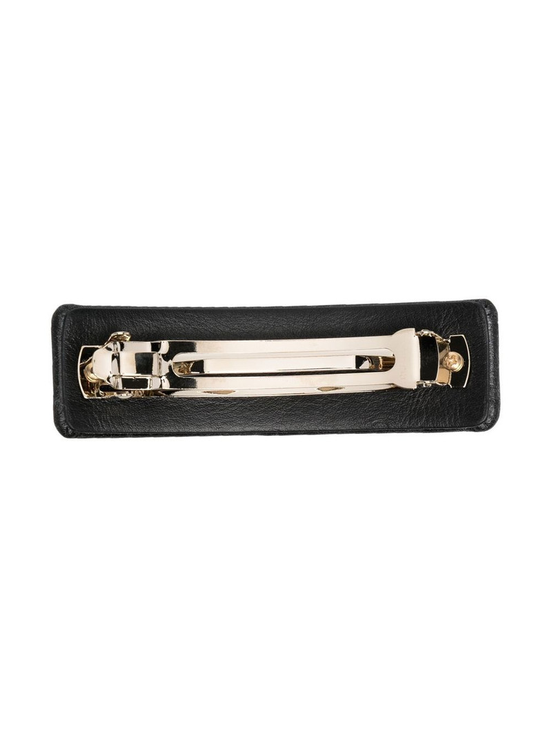 FERRAGAMO leather logo plaque clip outlook