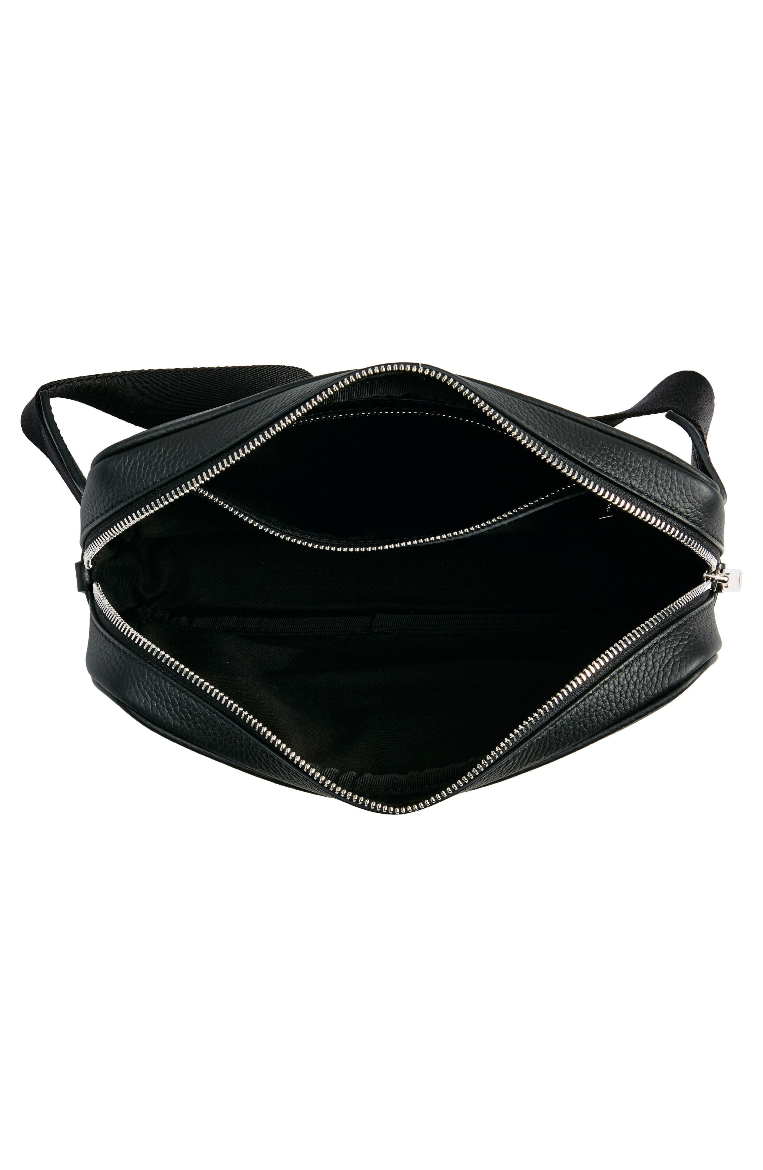 FERRAGAMO Travel Gancio Embossed Leather Belt Bag in Nero at Nordstrom - 3