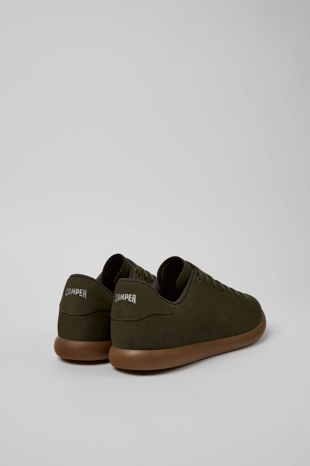 Green Nubuck Sneakers for Men. - 3