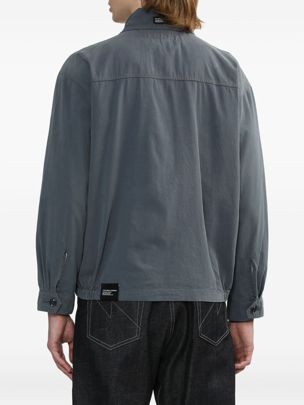 patch-pocket zip-up jacket - 4