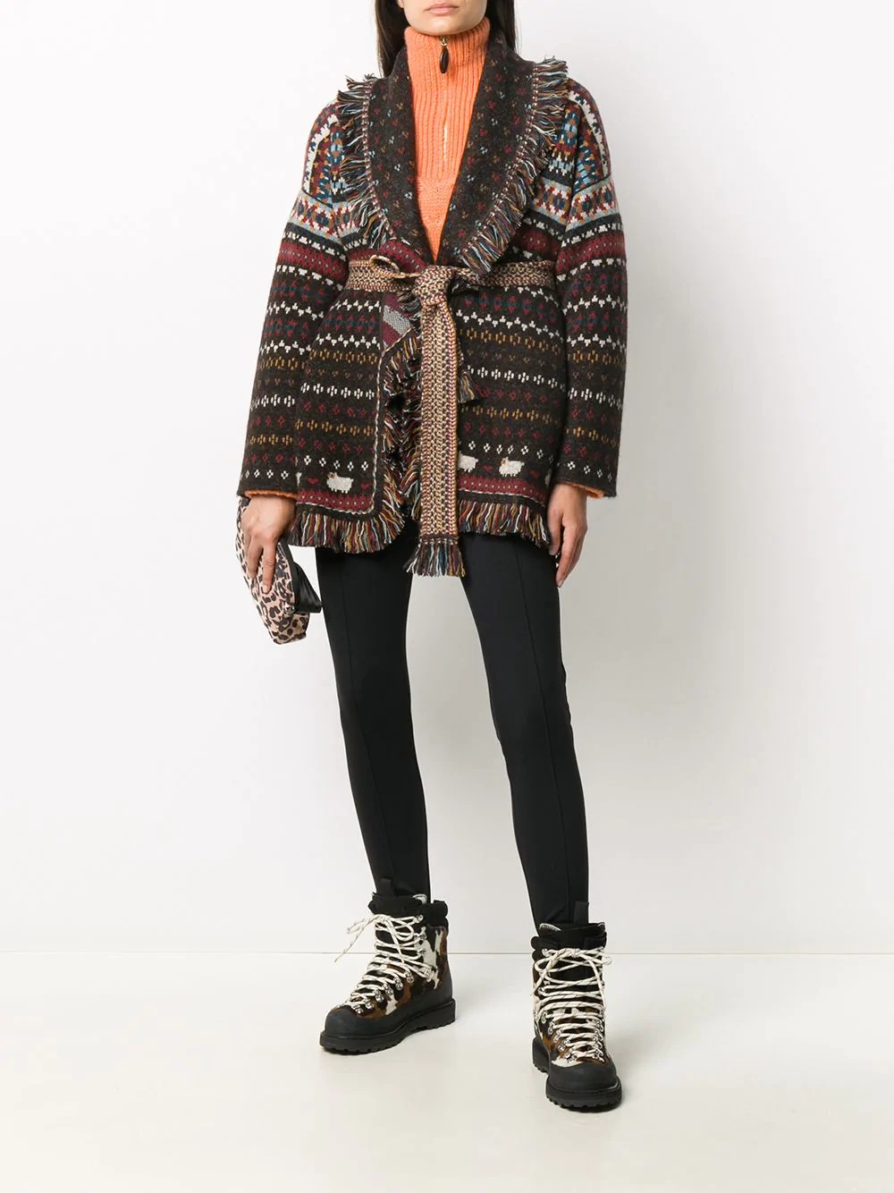 patterned intarsia-knit cardigan - 2