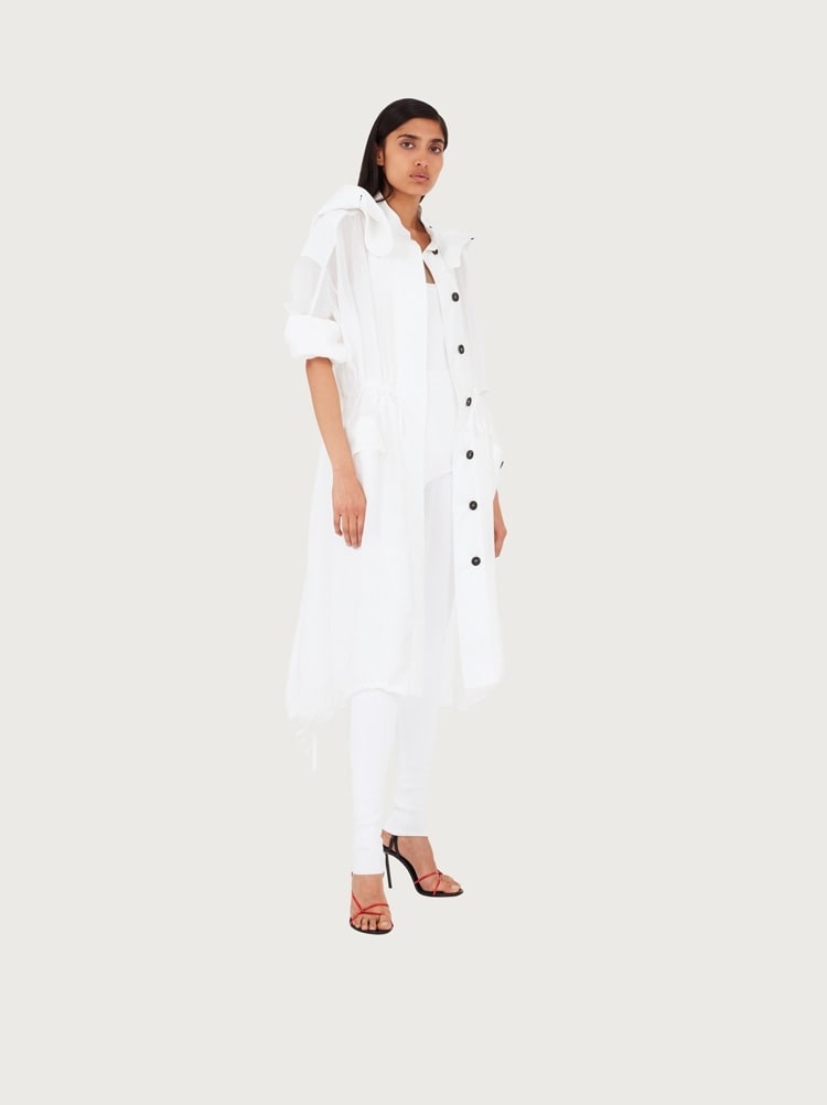 UNLINED ORGANZA TRENCH - 7