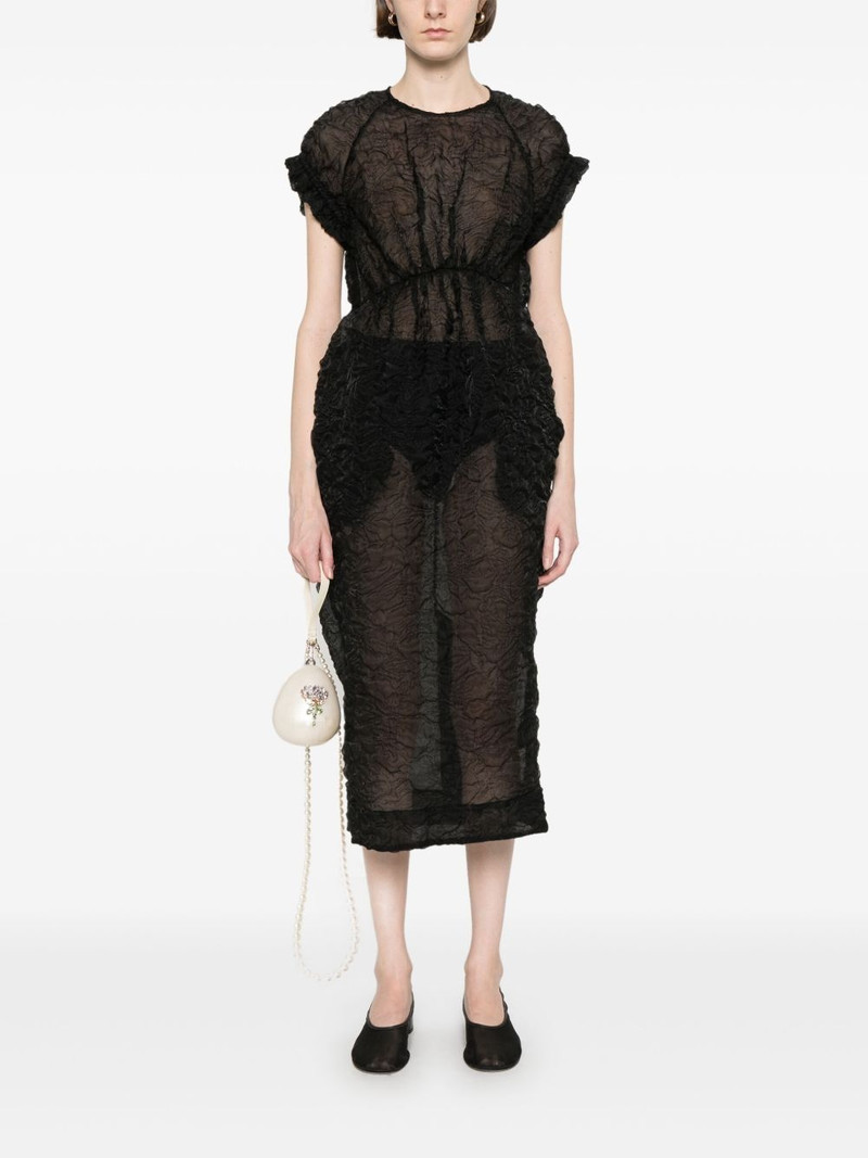 Simone Rocha textured midi dress outlook