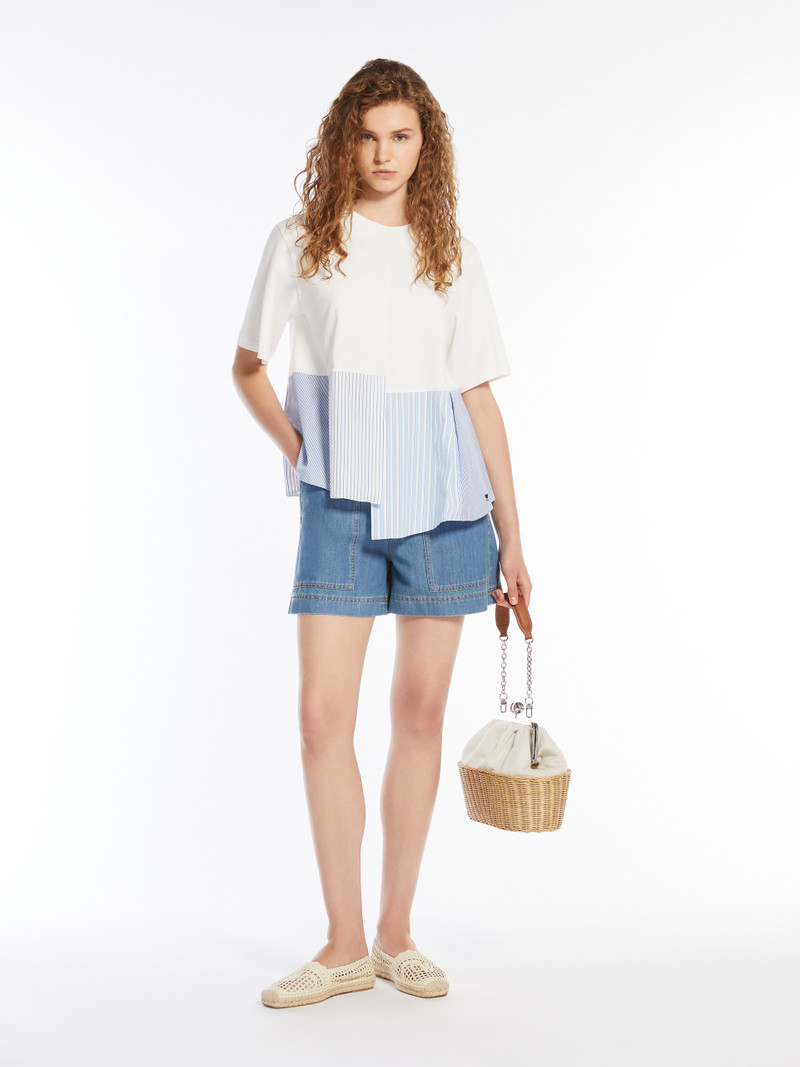 WEEKEND Max Mara BIRD Flared cotton T-shirt outlook