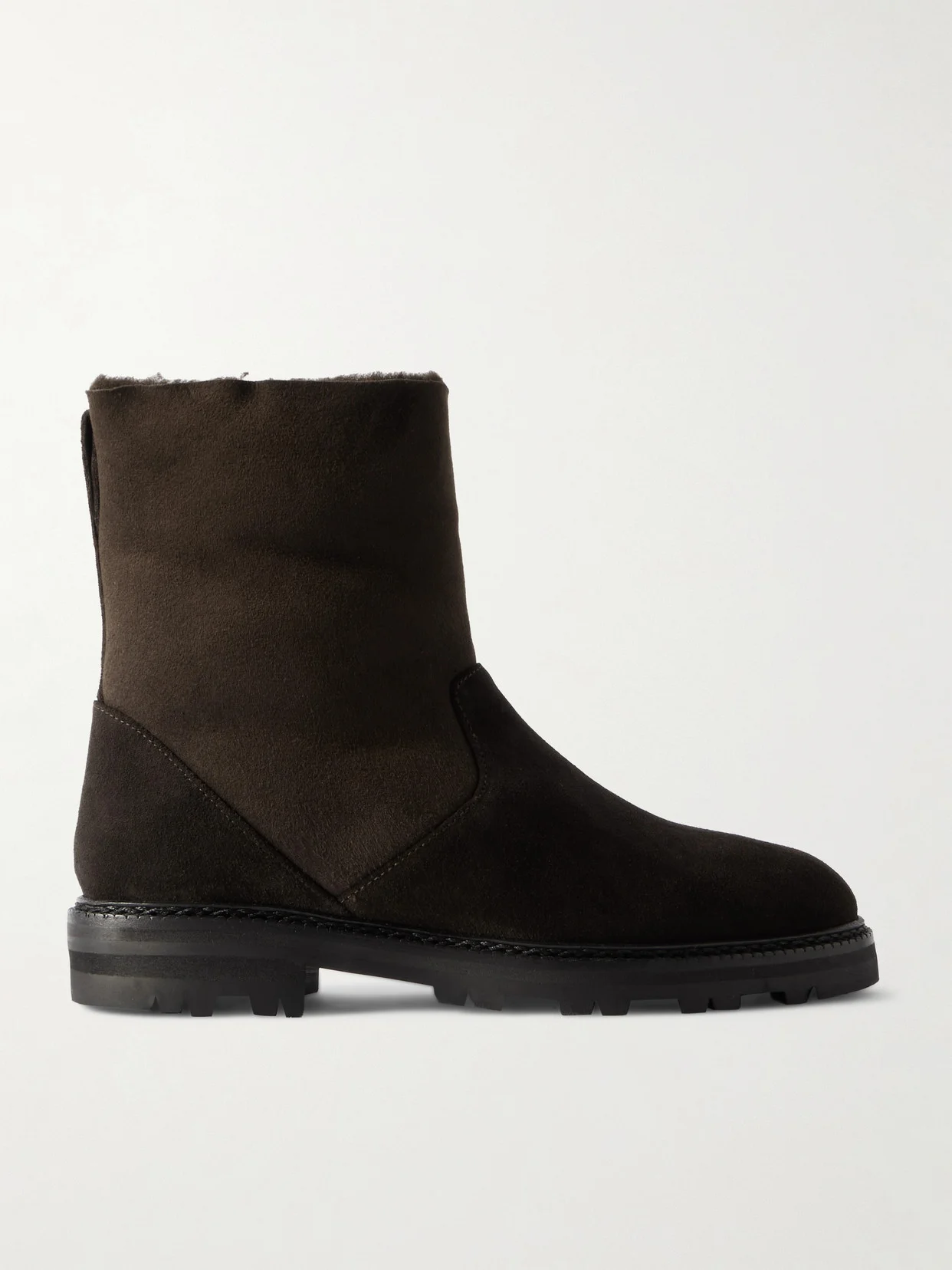 Tomosa Shearling-lined Suede Ankle Boots - 1
