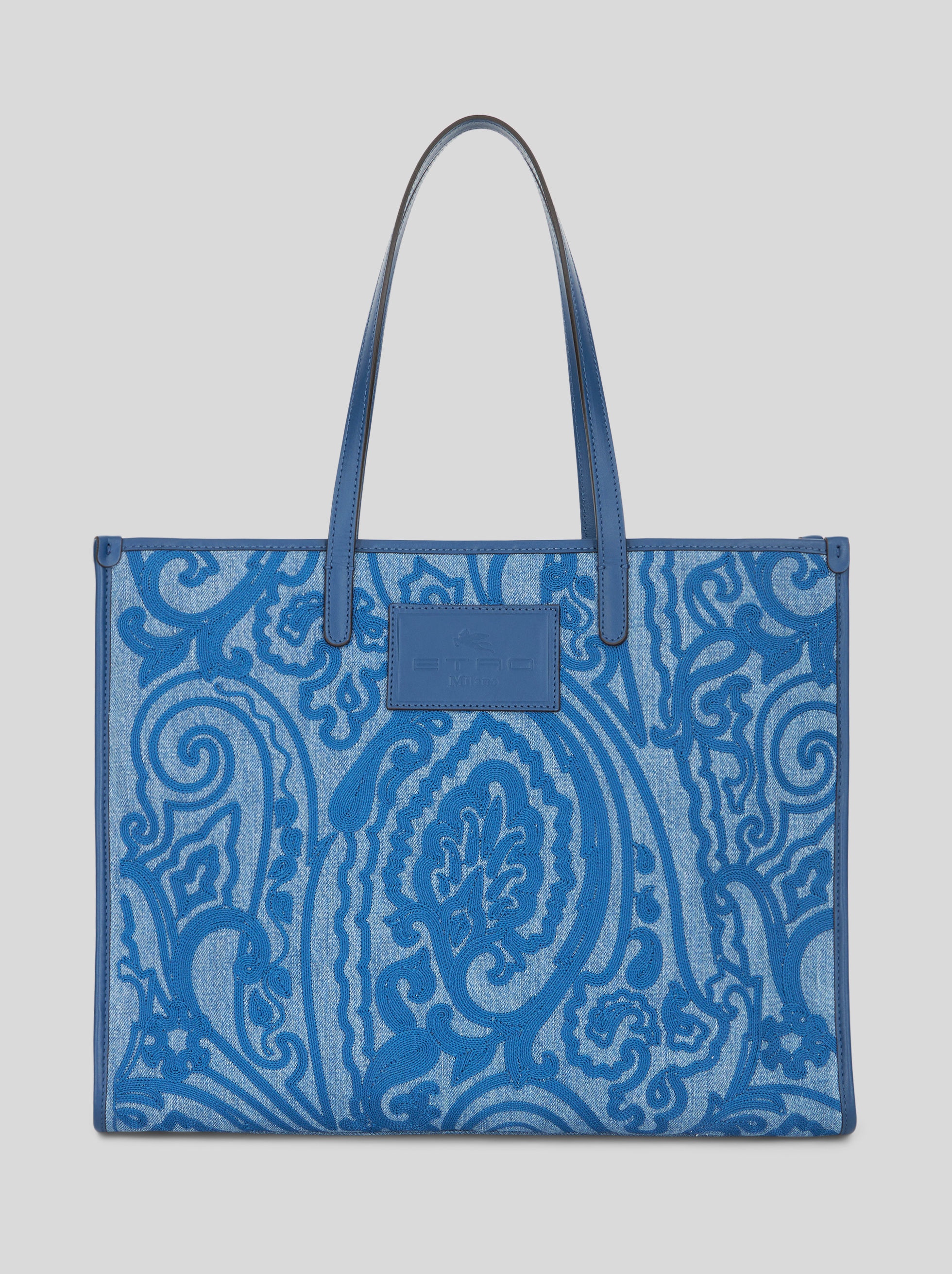 PAISLEY JACQUARD LARGE SHOPPING BAG - 1