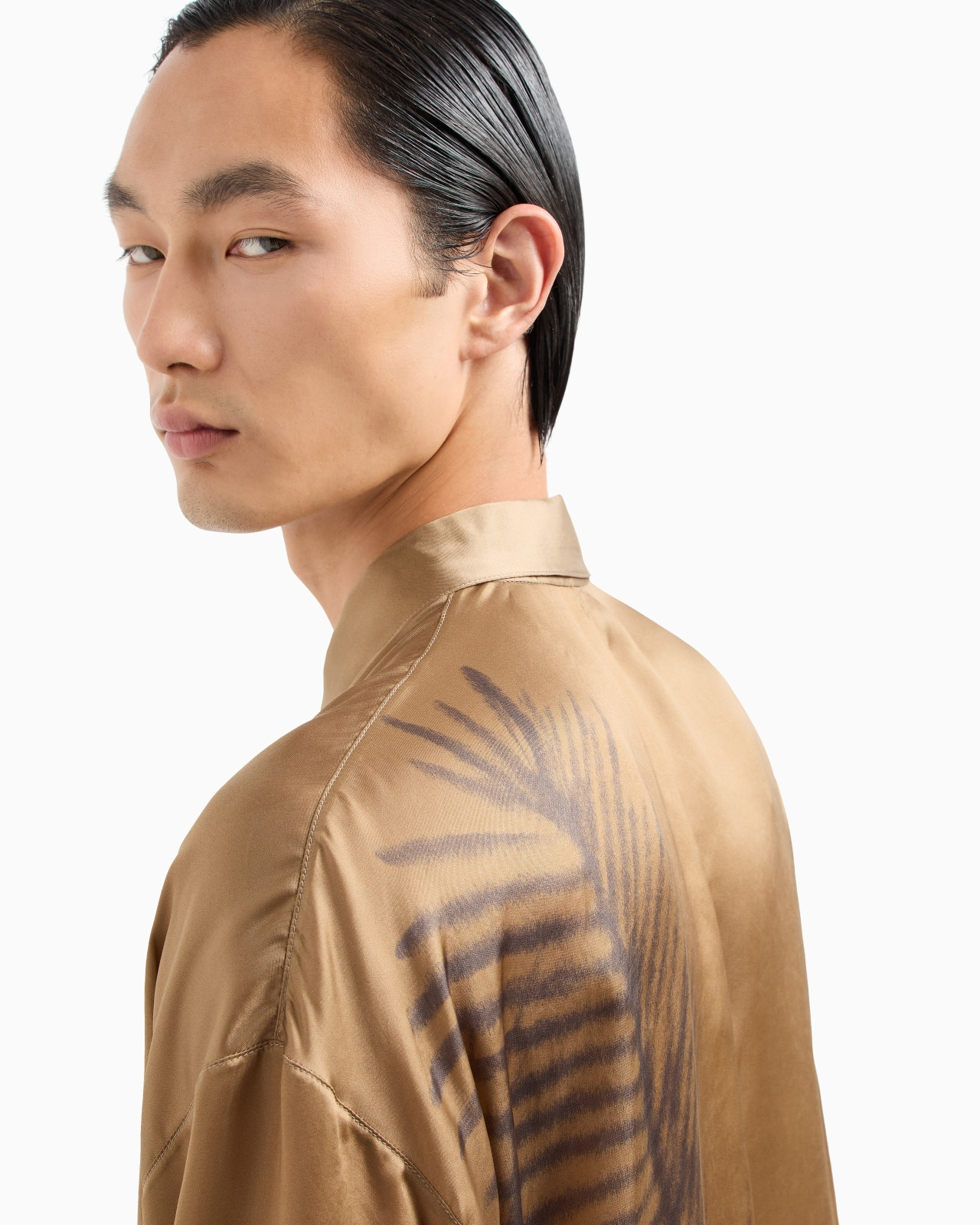 PRINTED CUPRO SHIRT JACKET - 5