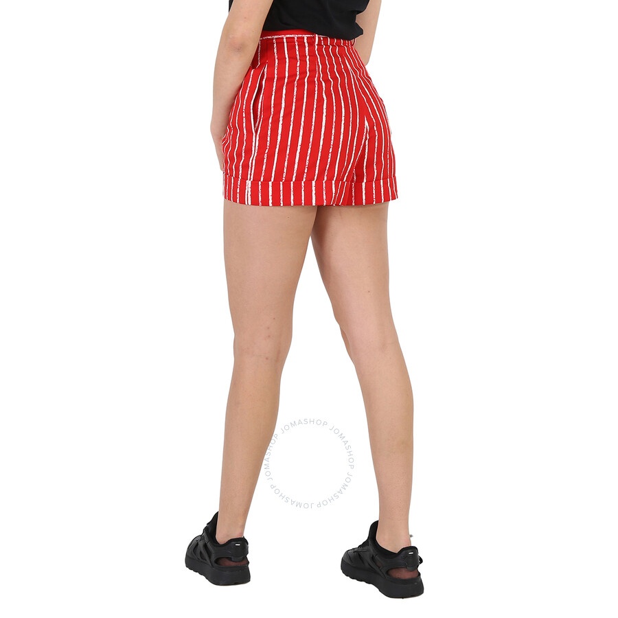 Moschino Ladies Red Striped Mini Shorts, Brand Size 38 (US Size 4) - 5