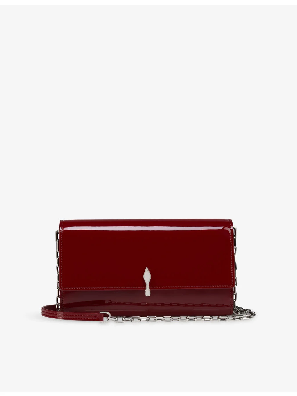 Bettina Patent-Leather Wallet-on-Chain - 1