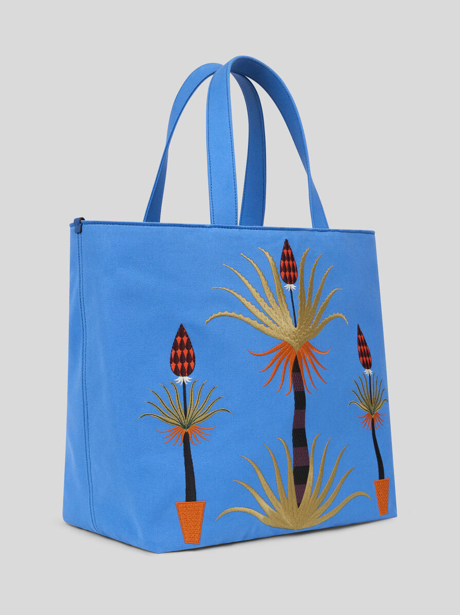 ETRO X AGOSTINO IACURCI LARGE CANVAS TOTE BAG - 5
