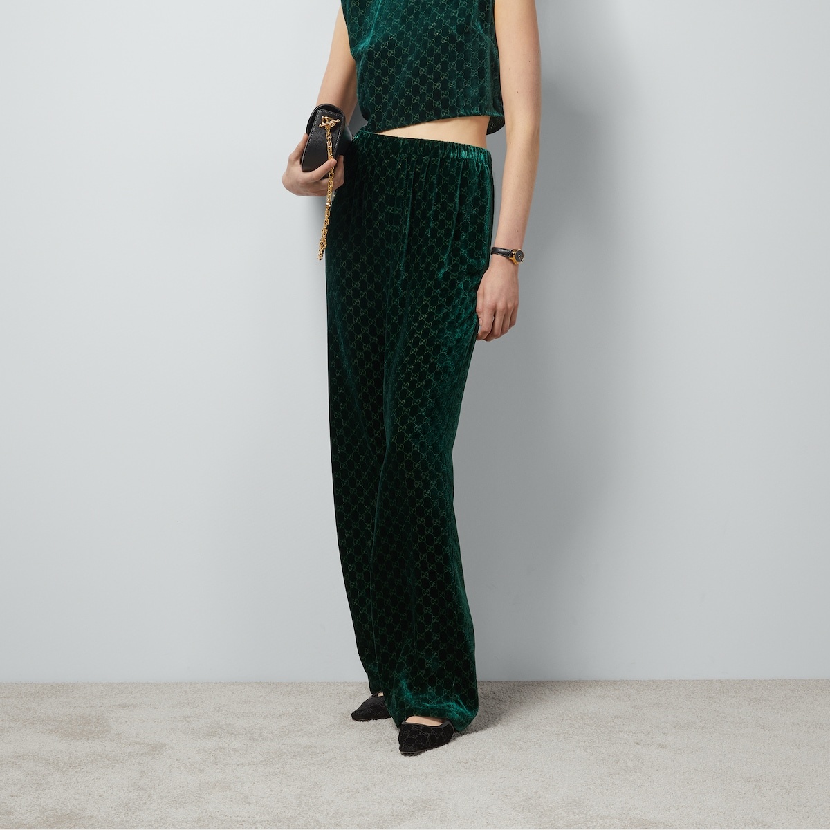 GG velvet pant - 5