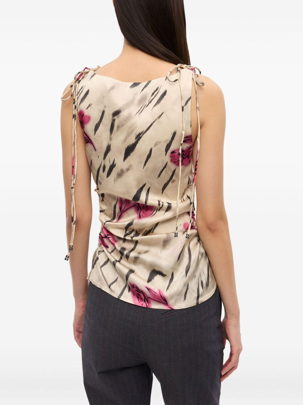 floral-print blouse - 4