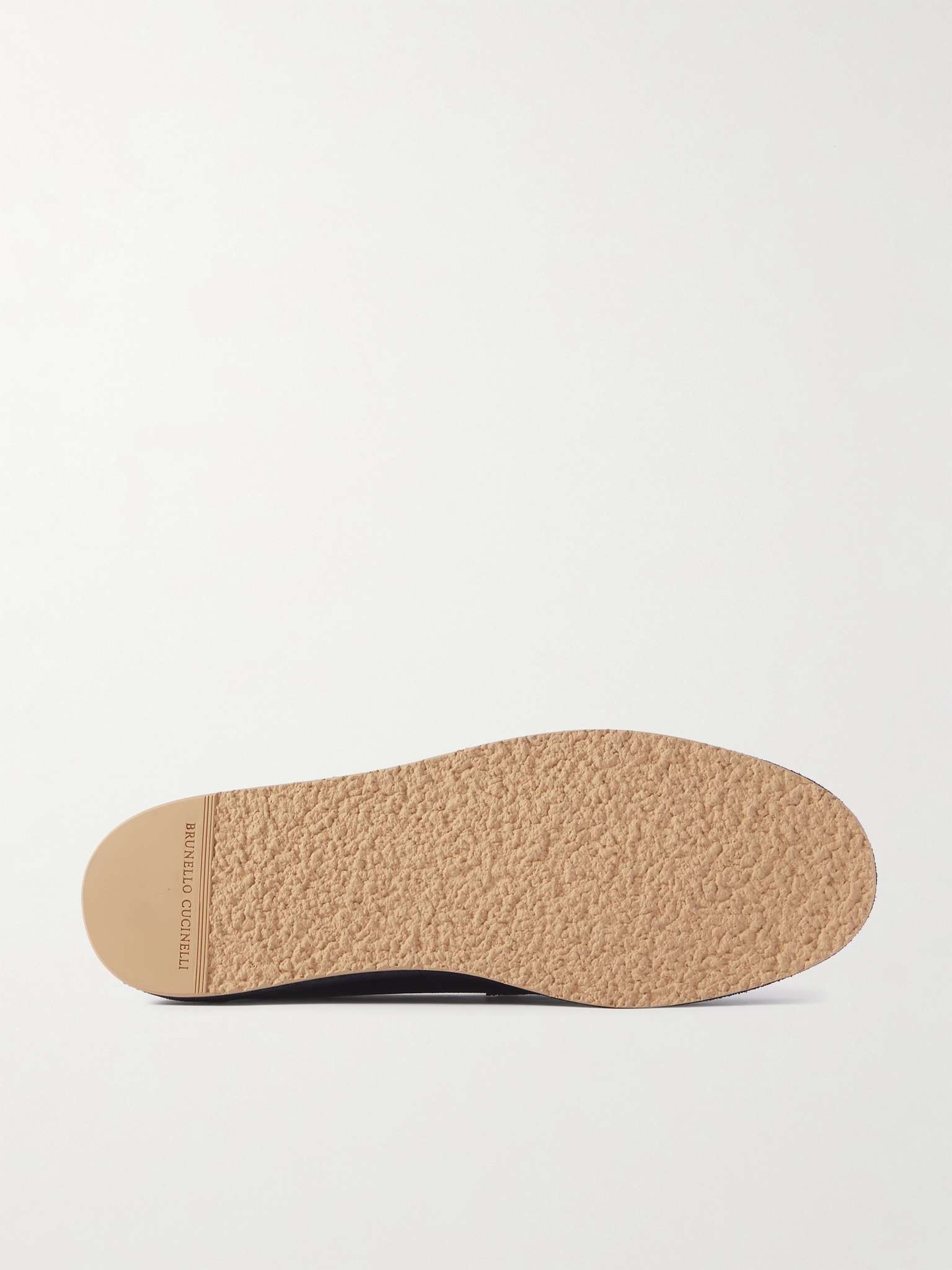 Washed-Suede Penny Loafers - 3