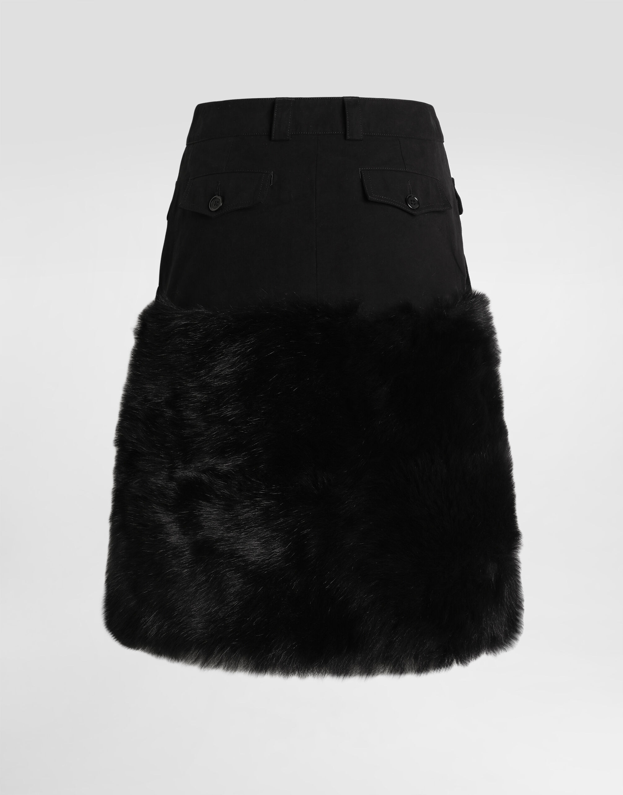 Midi skirt with fur - 7