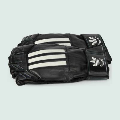 GUCCI adidas x Gucci leather gloves outlook