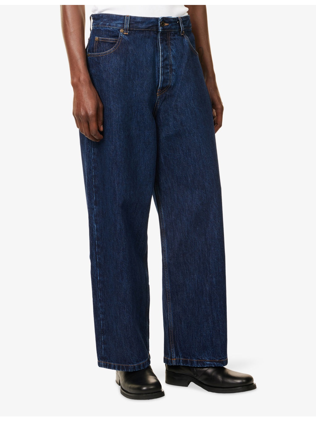 Relaxed-Fit Wide-Leg Denim Jeans - 3