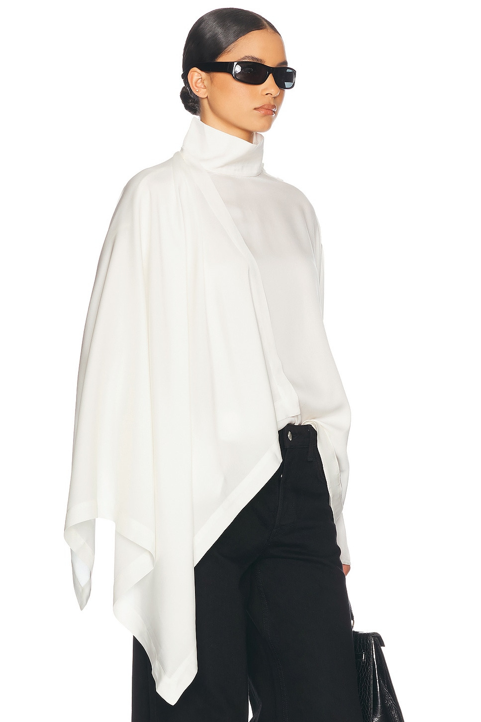 Silk Tunic With Detachable Scarf - 3