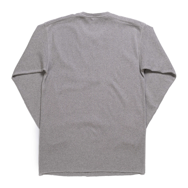 The Real McCoys The Real McCoy's Union Henley Undershirt L/S Medium Grey outlook