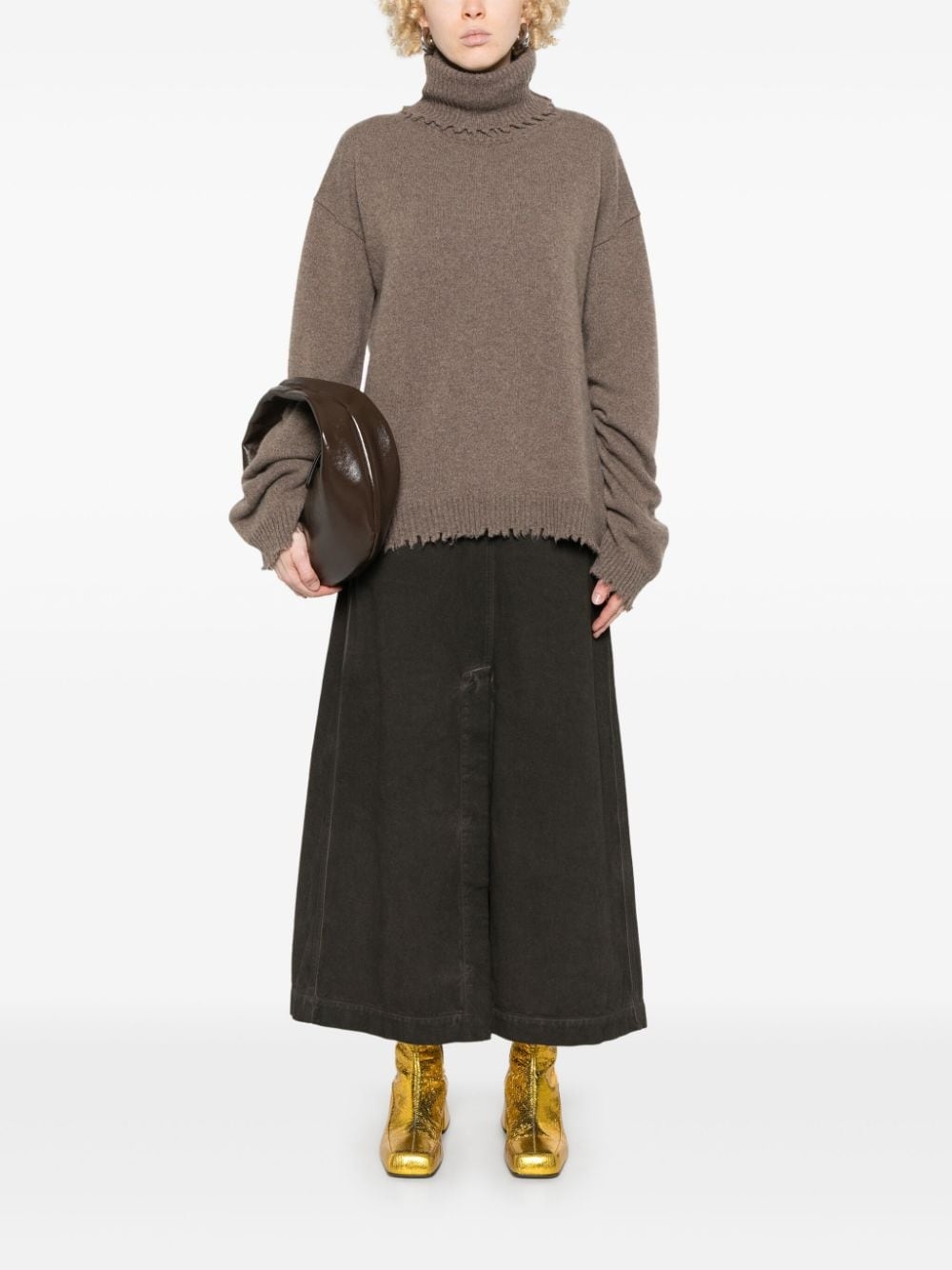 cotton midi skirt - 2