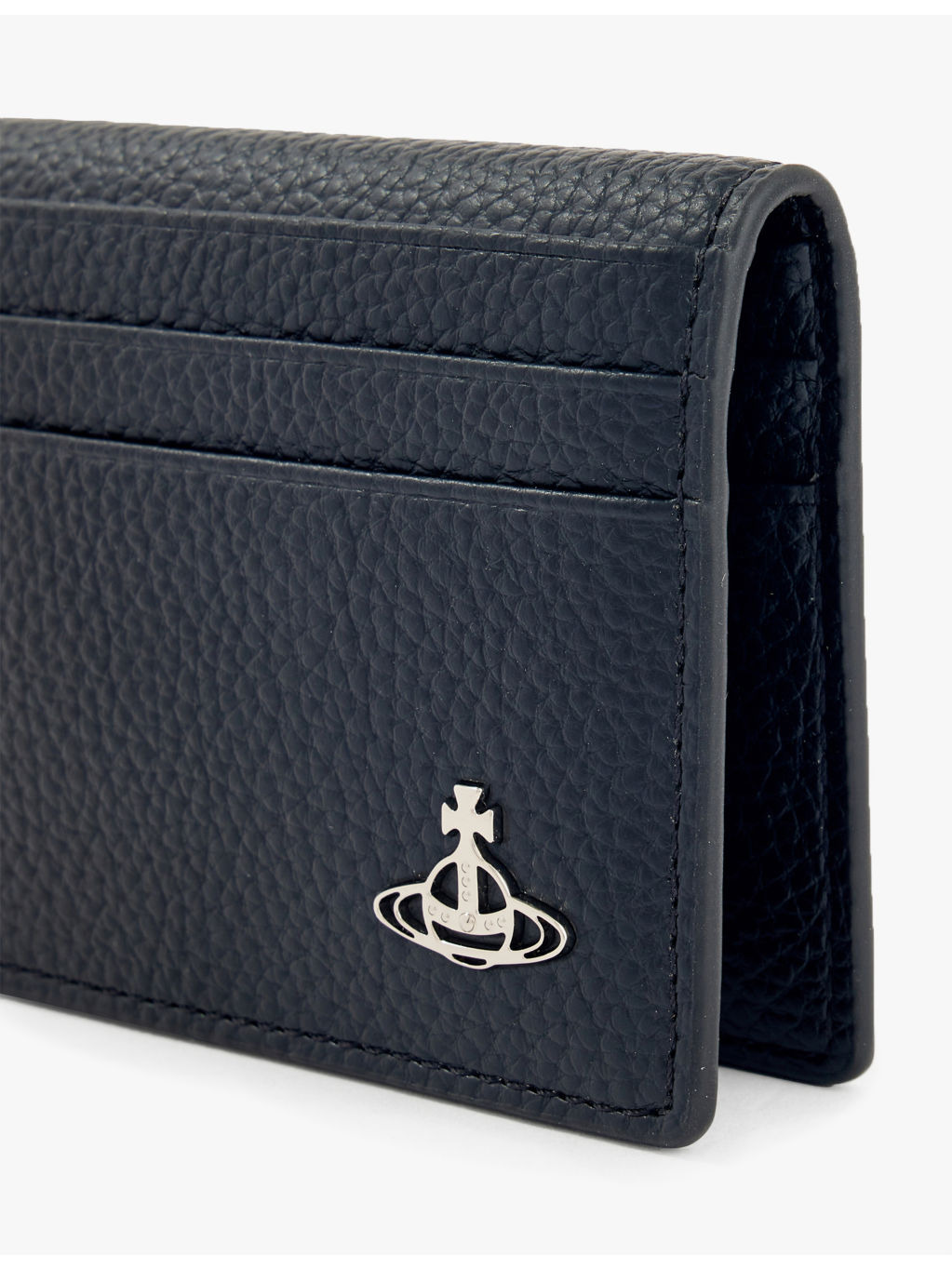 Logo-plaque faux-leather cardholder - 2
