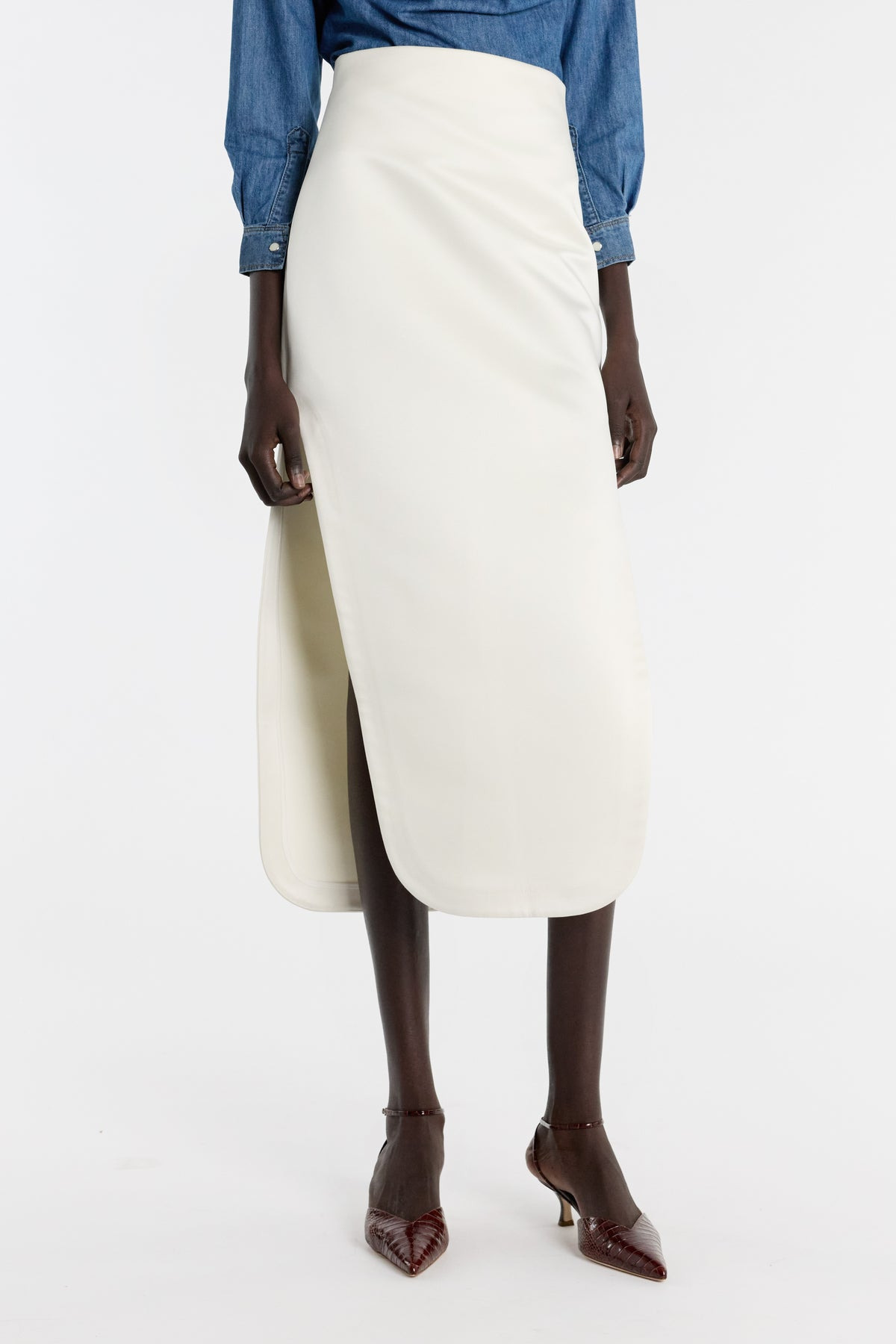 SLIT SKIRT IVORY - 3
