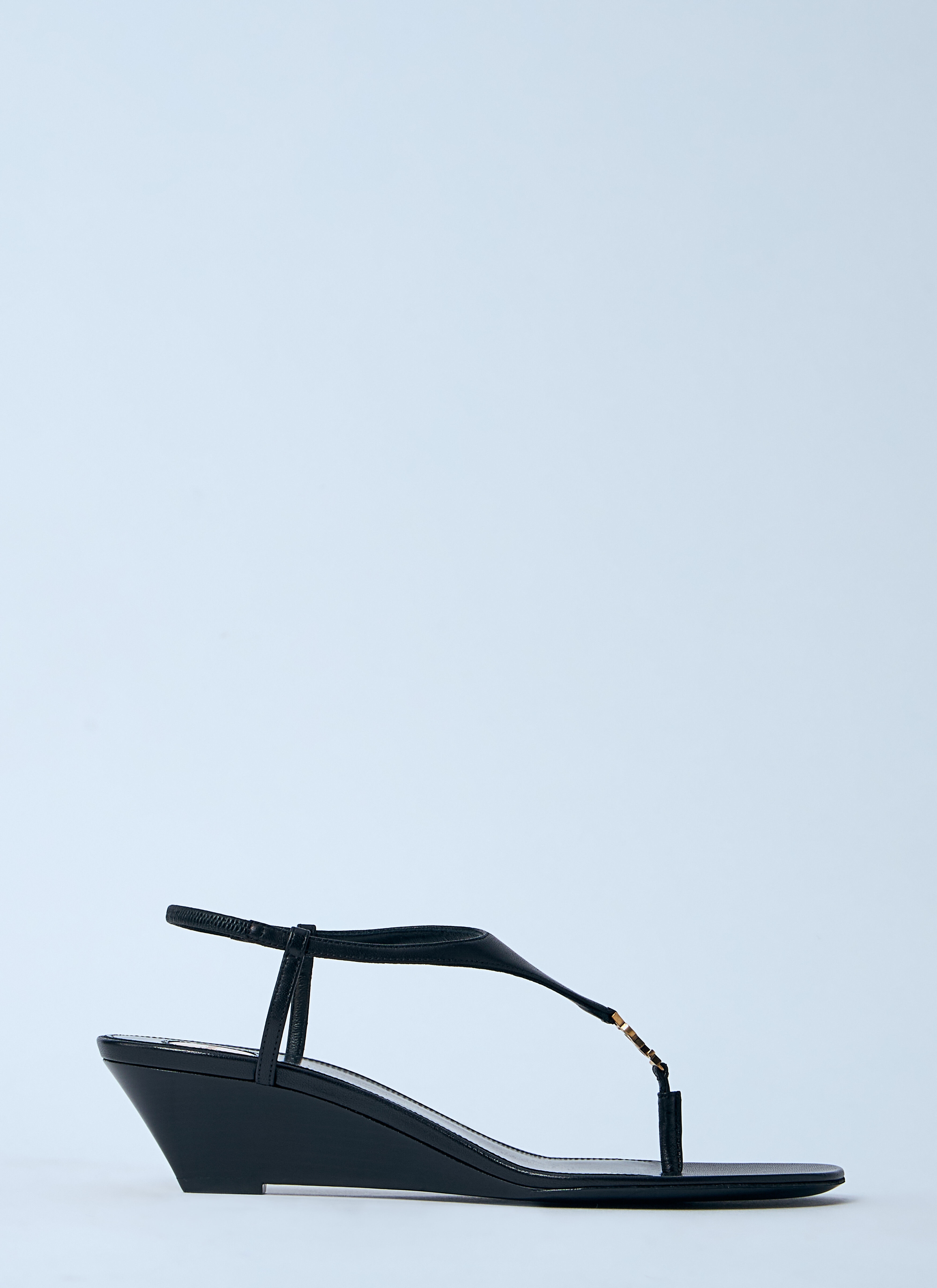 Logo Motif Wedge Sandals - 1