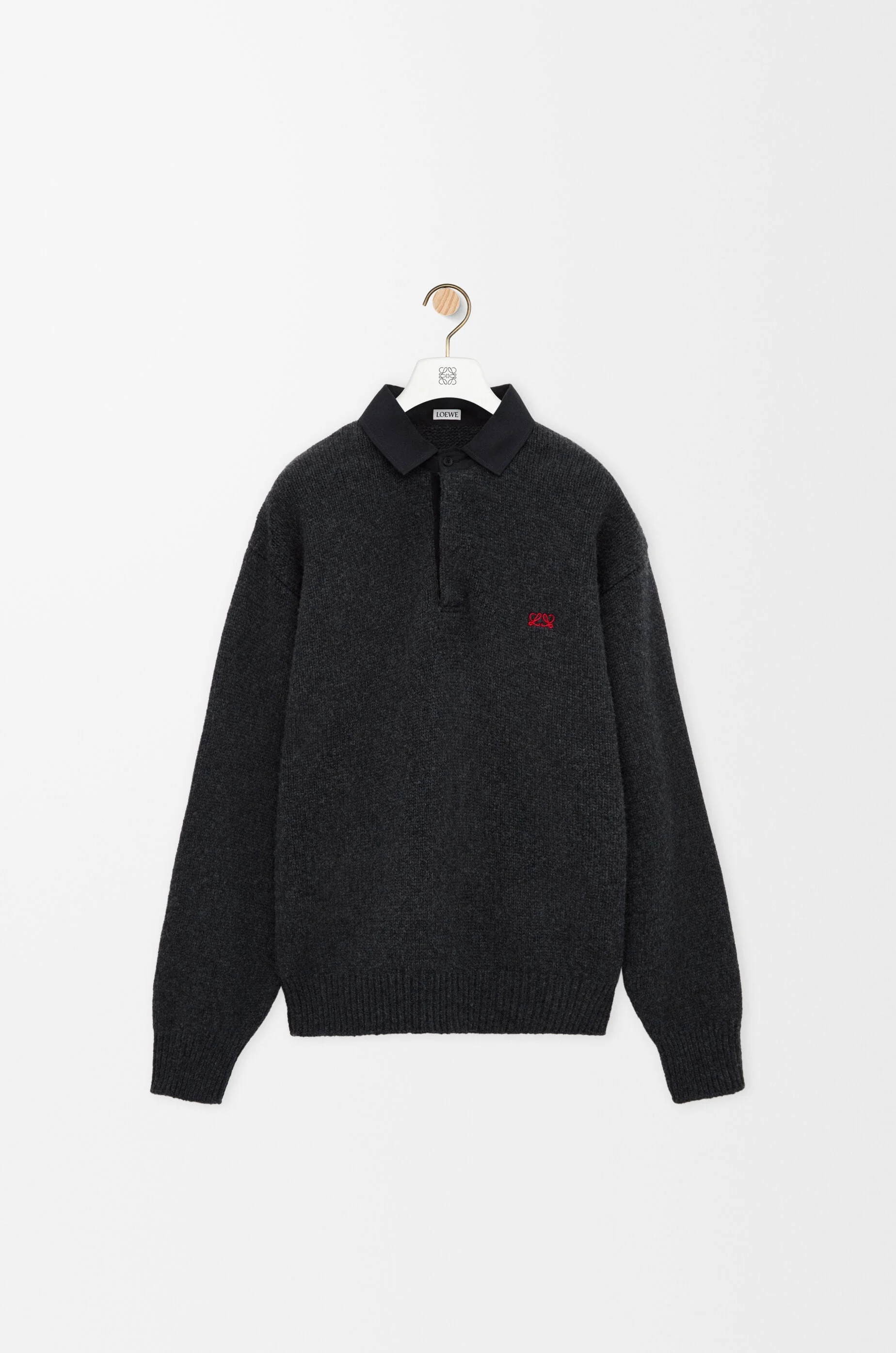 Polo sweater in wool - 1