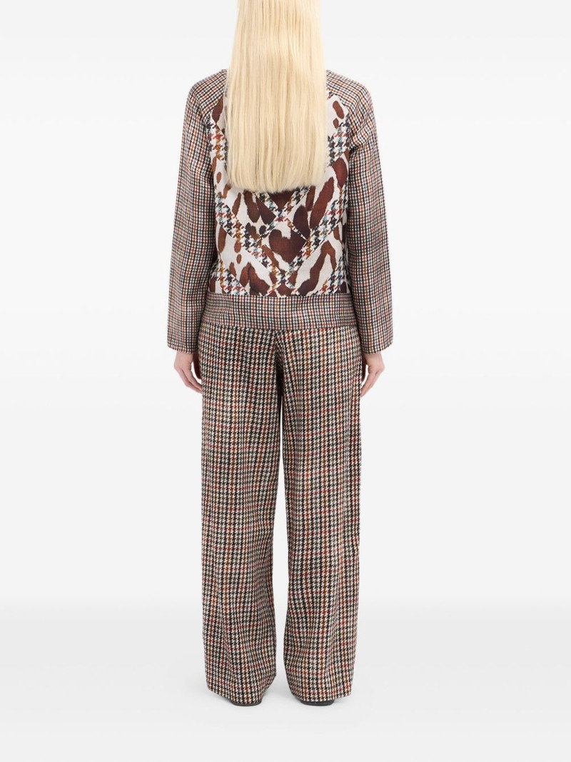 houndstooth-print blouse 3