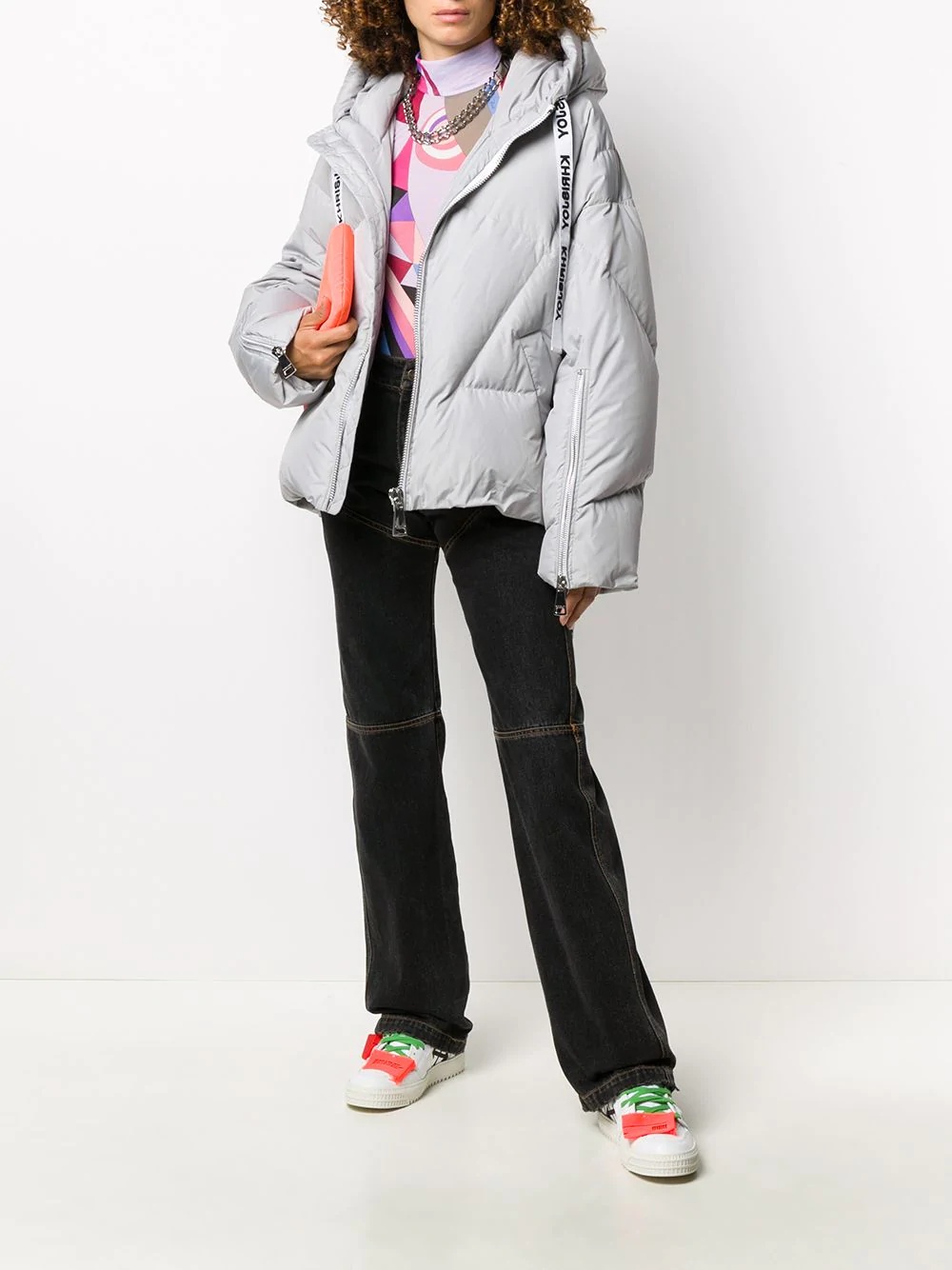 oversized hooded puffer jacket - 2