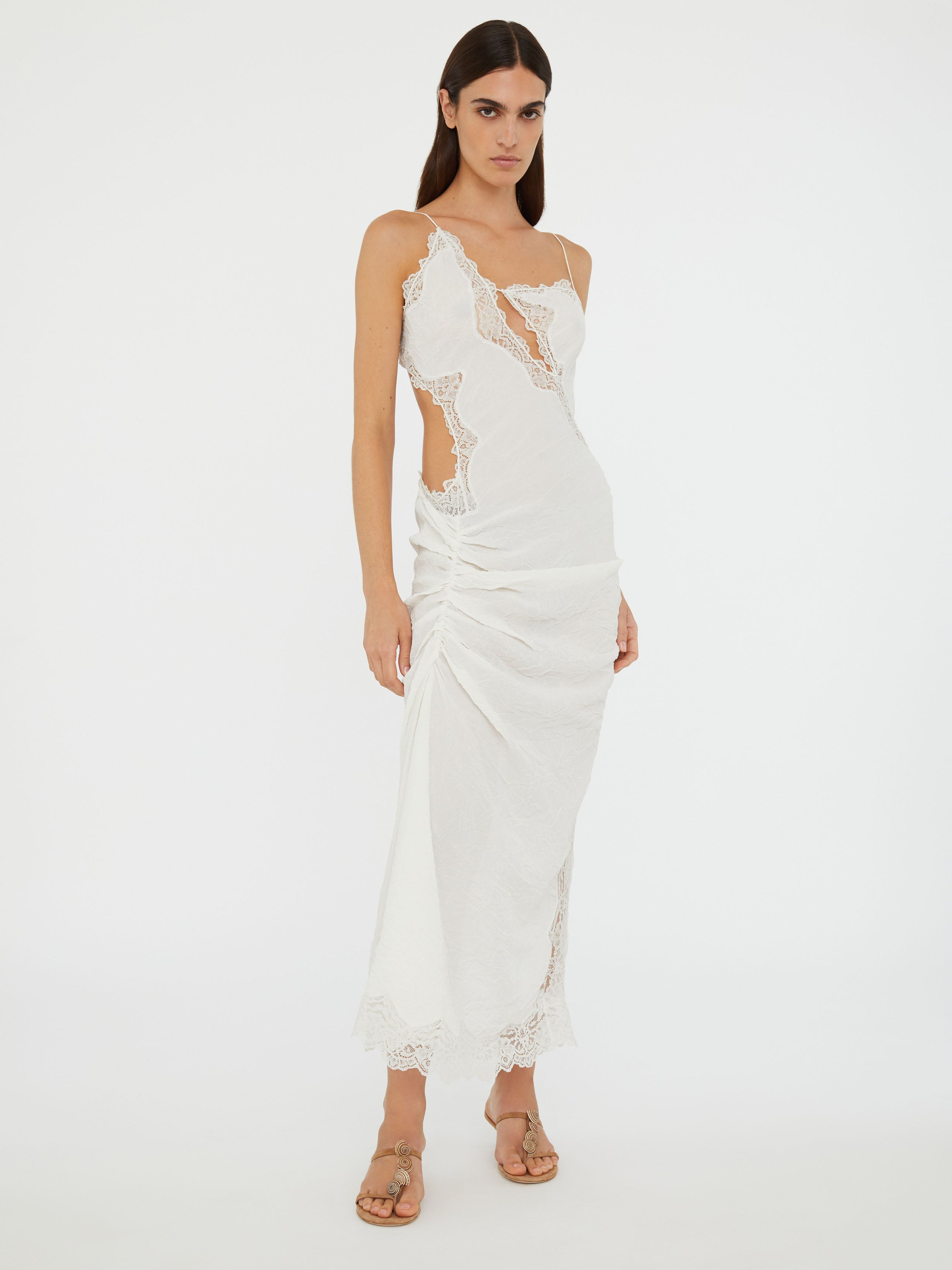 Crimped Lace Cami Dress - 4