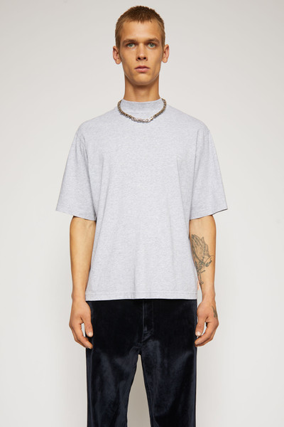 Acne Studios Mock neck t-shirt pale grey melange outlook