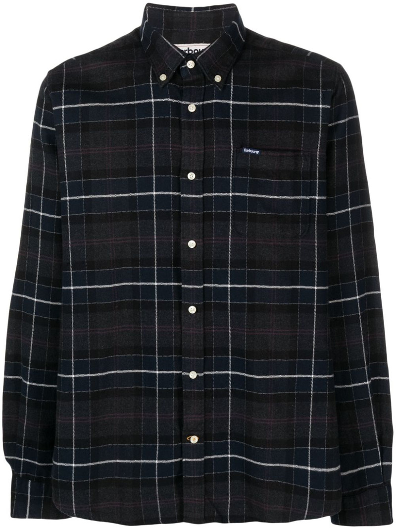 check-pattern chest-pocket shirt 1