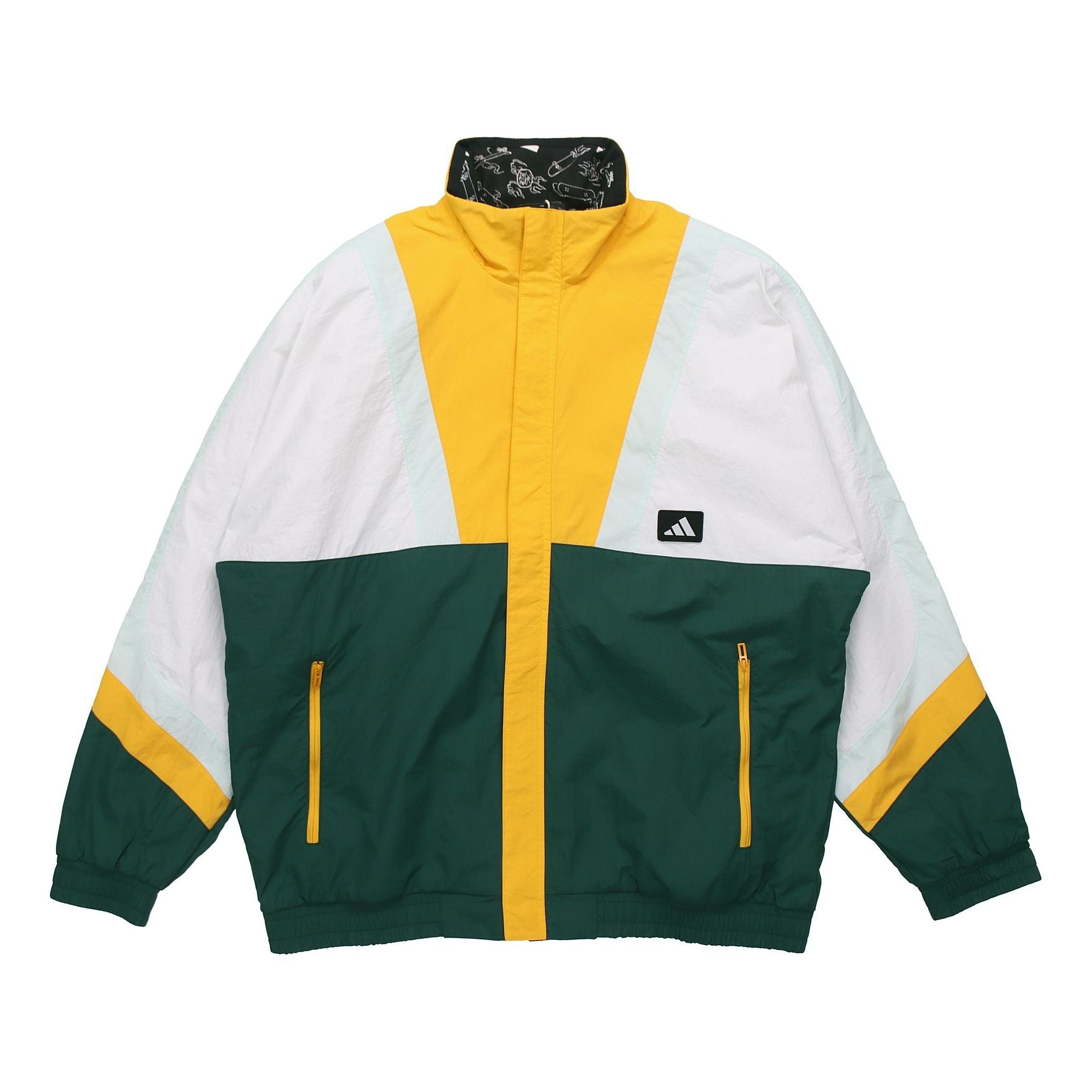 adidas UB JKT SILO Logo Casual Sports Colorblock Jacket Forest Green GM4444 - 1